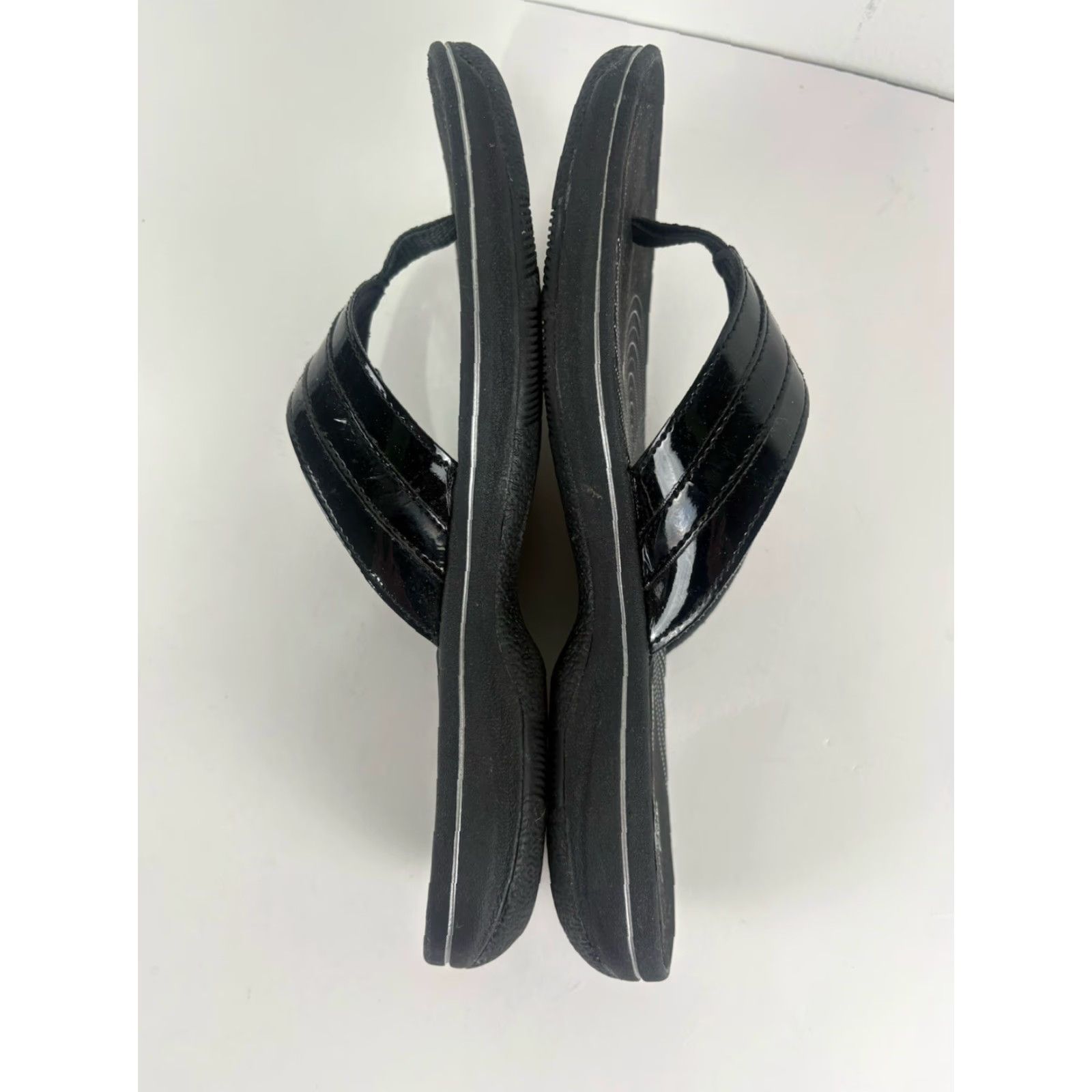 Clarks **Cloudsteppers By Clarks Black Glossy Faux Leather Women's Shoes Size 8** User: Cloudsteppers By Clarks Black Glossy Faux Leather Women's Size 8 Size US 8 / IT 38 - 6 Thumbnail