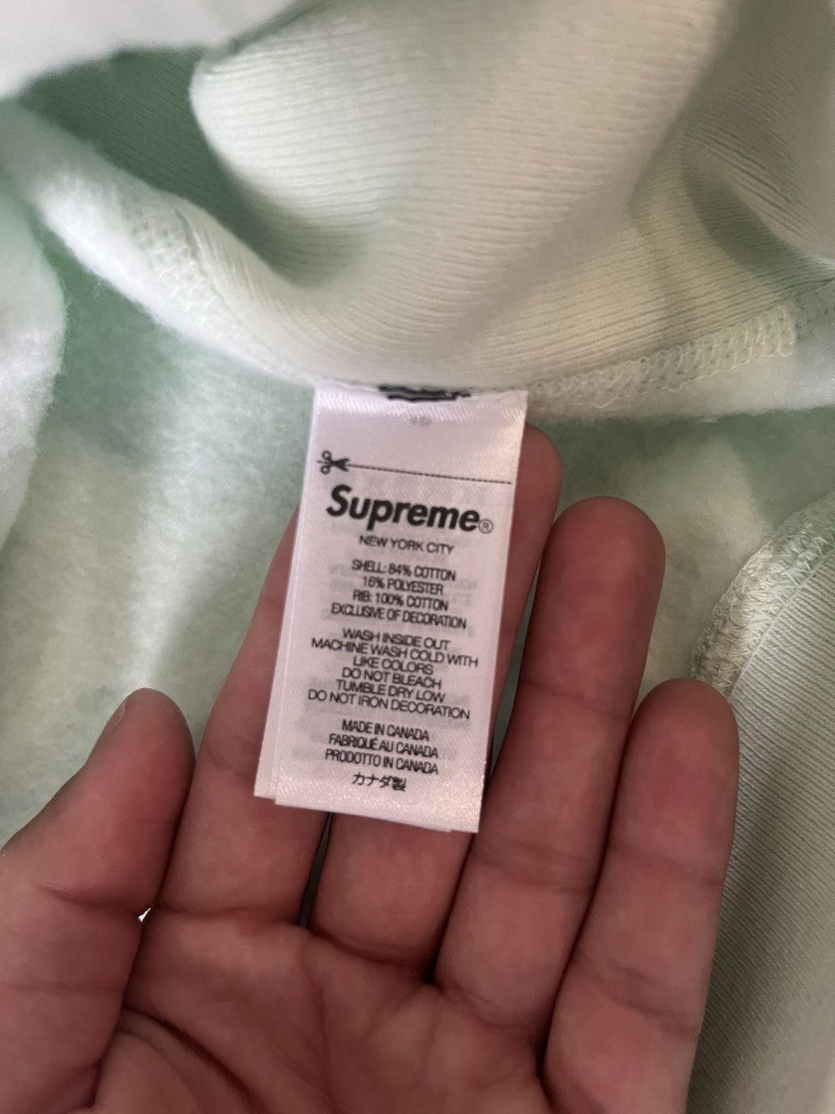 Supreme SUPREME BOX LOGO FW23 LIGHT GREEN HOODIE SIZE XL Size US XL / EU 56 / 4 - 5 Thumbnail
