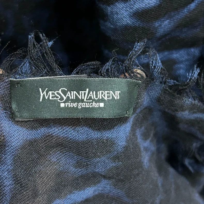 Saint Laurent Paris Saint laurent paris Leopard print cashmere scarf 2506-Nexta Size ONE SIZE - 3 Thumbnail