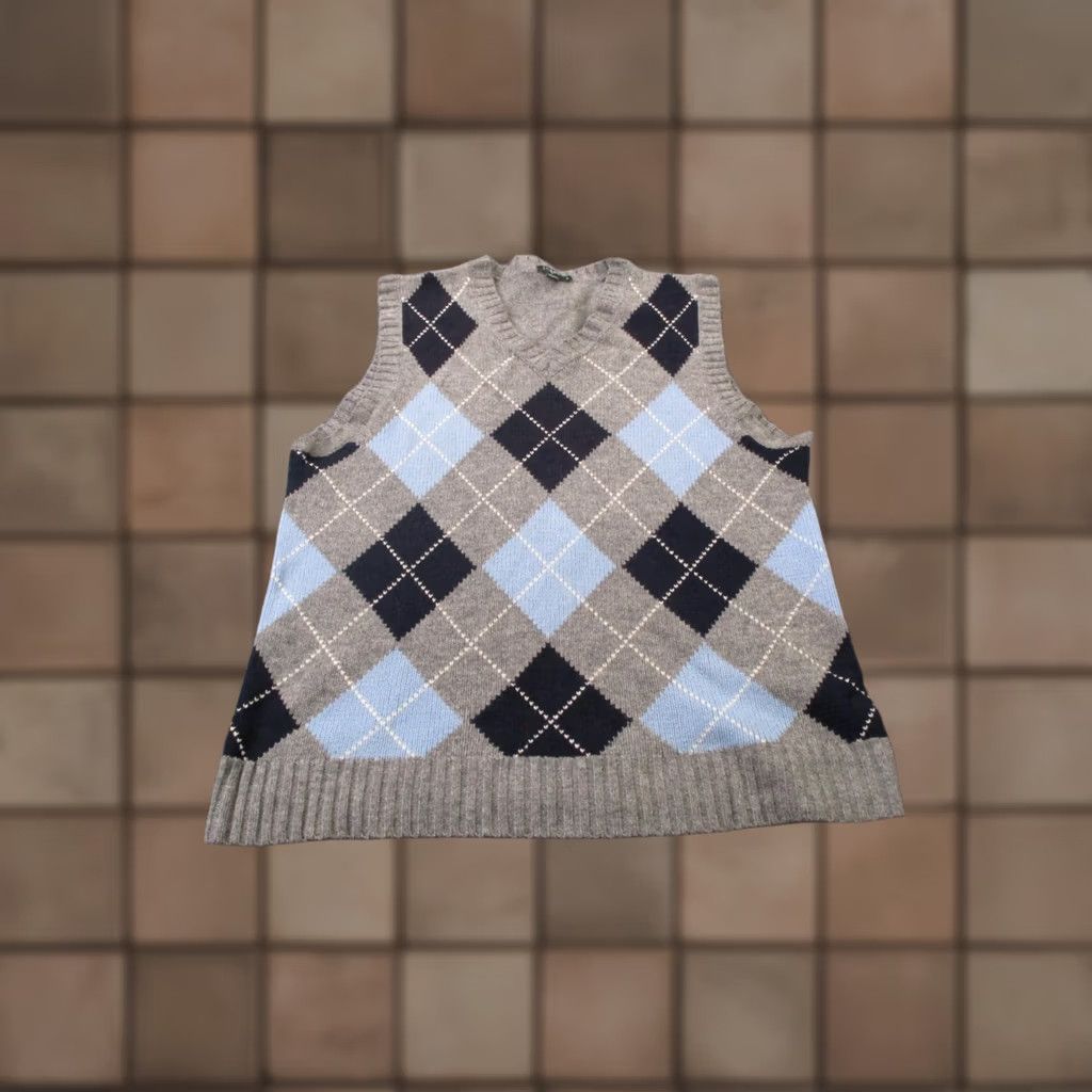 J.Crew VINTAGE J.CREW Vest Sweater Mens M Plaid Lambs Wool Golf Casual Preppy Pullover Size US M / EU 48-50 / 2 - 1 Thumbnail
