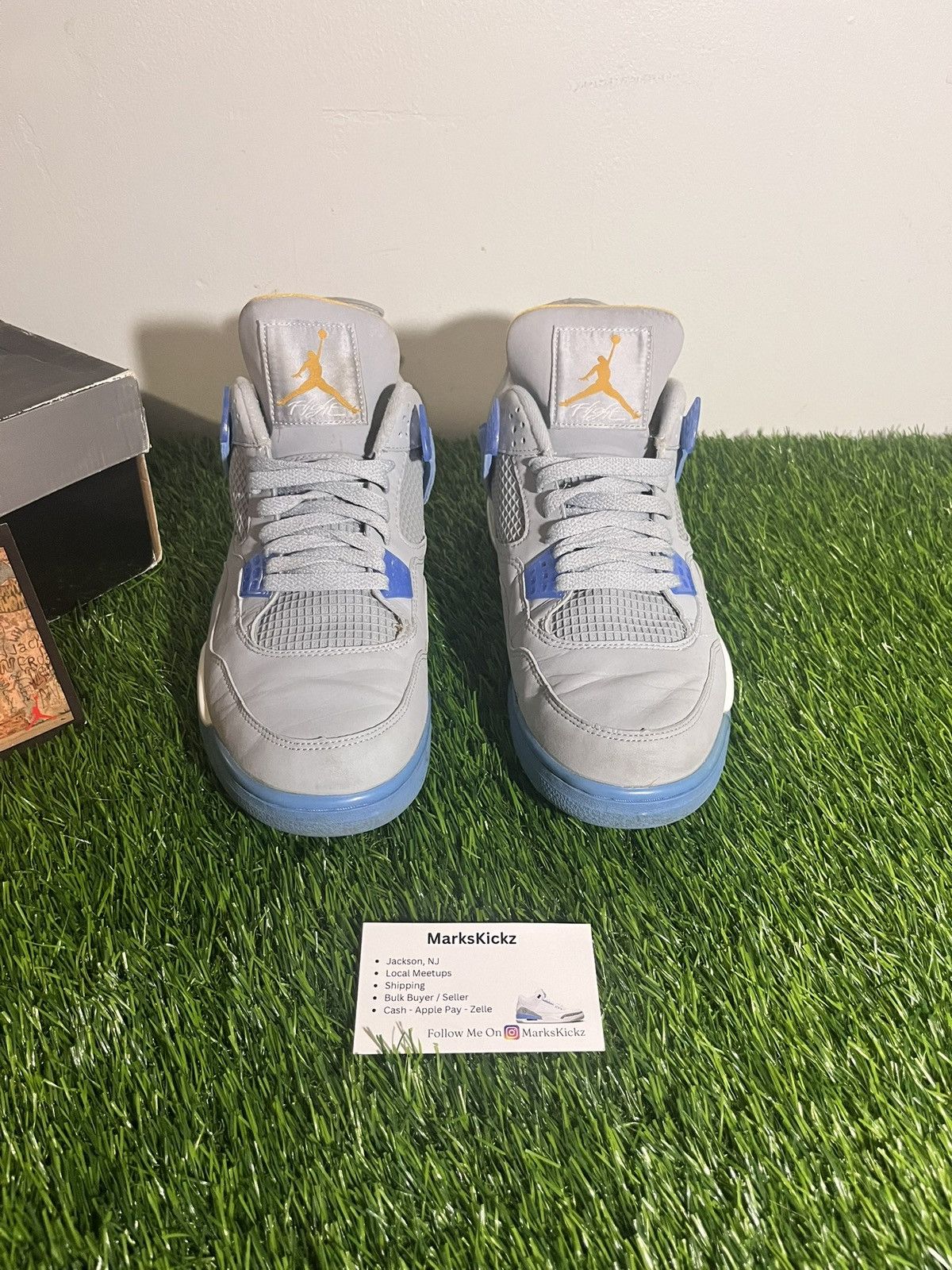 Jordan Brand air jordan 4 retro LS mist blue 2006 size 11.5 Size US 11.5 / EU 44-45 - 2 Thumbnail