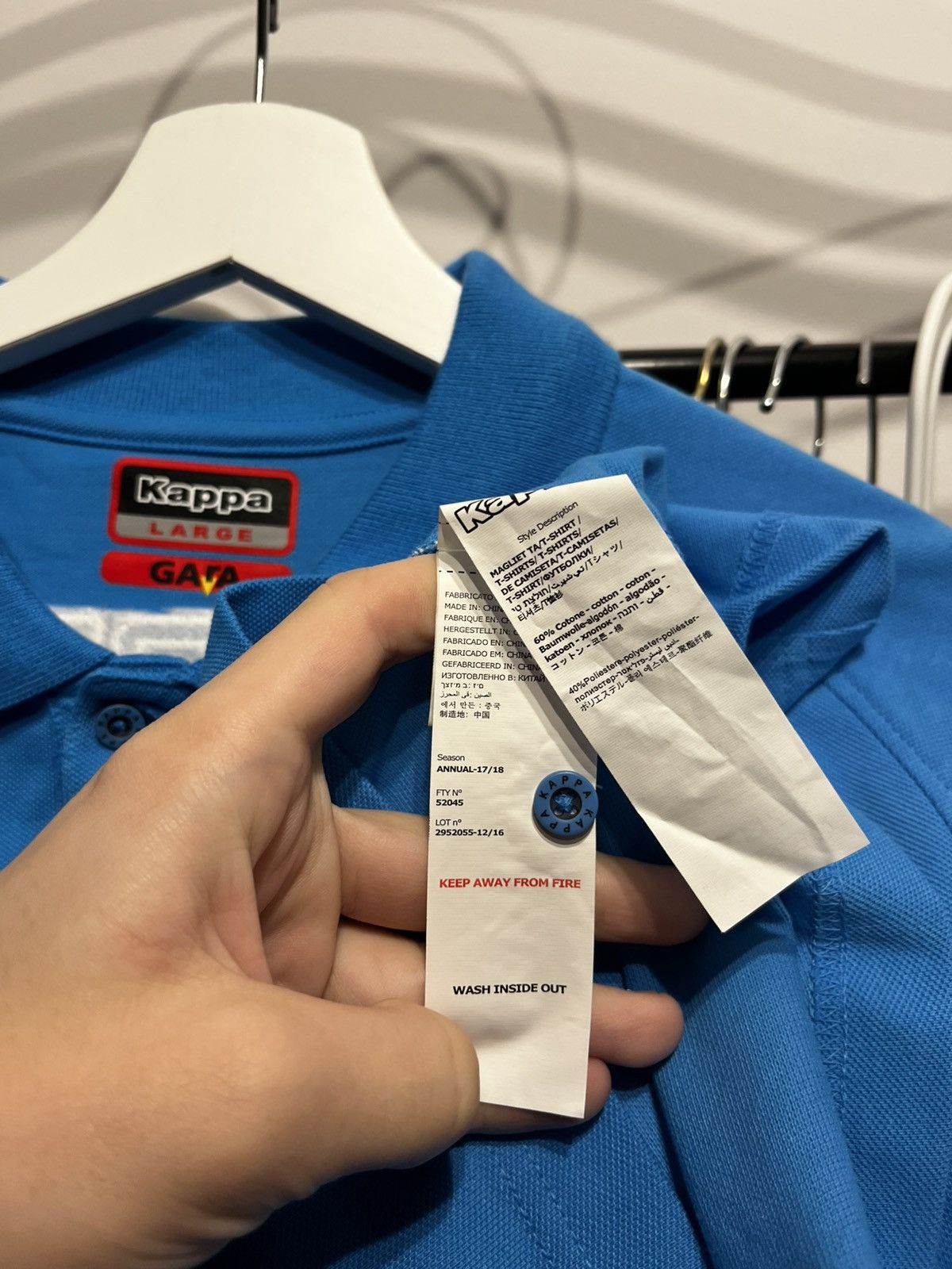 Kappa Napoli polo jersey Kappa y2k football cheef keef Size US L / EU 52-54 / 3 - 10 Thumbnail