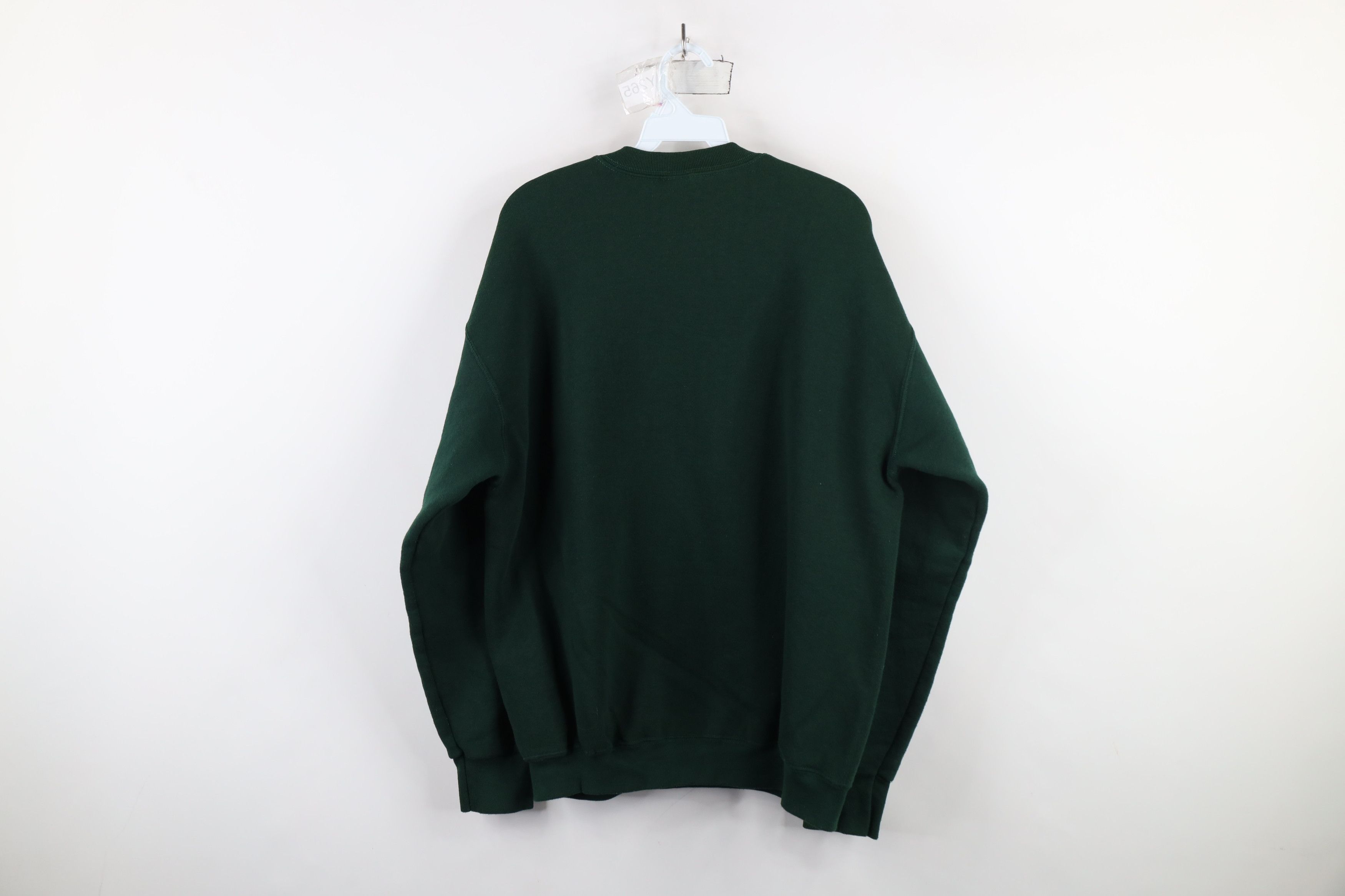 Vintage Vintage 90s Streetwear Crewneck Sweatshirt Hunter Green Size US L / EU 52-54 / 3 - 5 Thumbnail
