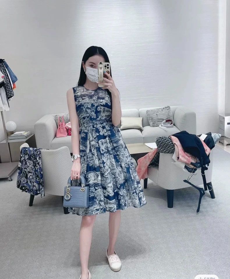 Dior Dior Jui printed dress Size XXS / US 00 / IT 34 - 9 Thumbnail