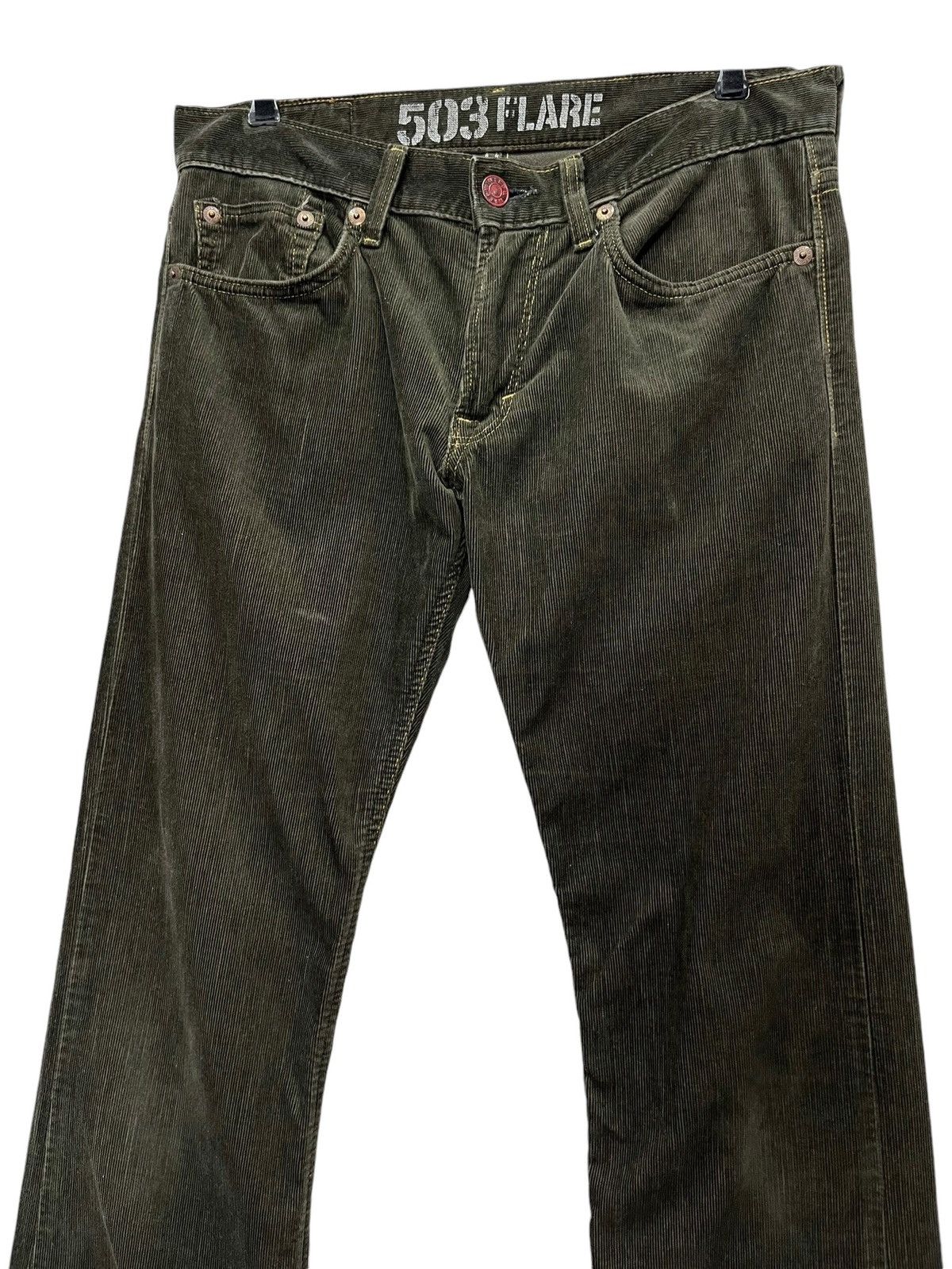 Edwin VERY RARE🔥VINTAGE CORDUROY EDWIN 503 FLARE MADE IN JAPAN💥 Size US 32 / EU 48 - 7 Thumbnail