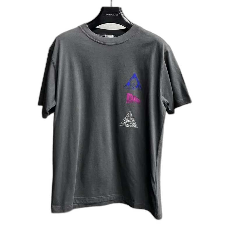 Dior Dior Gray Pattern Loose Fit TShirt-2506 Size US M / EU 48-50 / 2 - 1 Thumbnail
