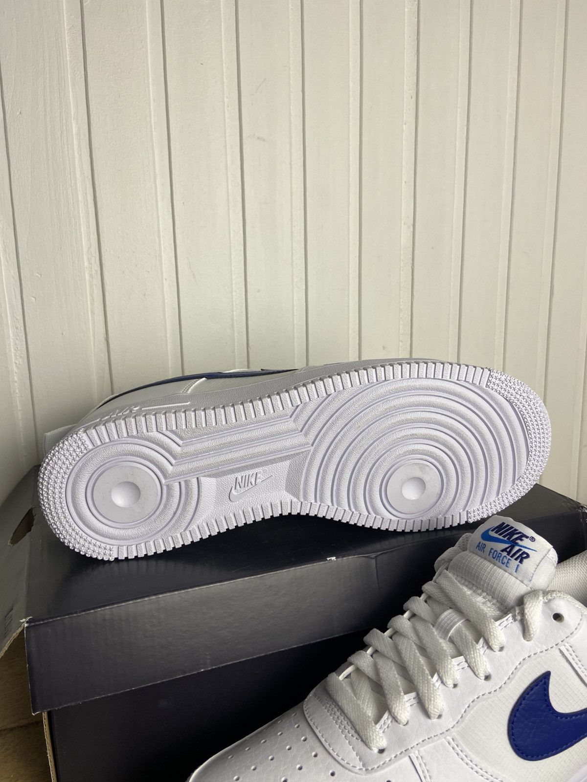 Nike New Nike Air Force 1 Low "White Light Deep Royal" Size 10US Size US 10 / EU 43 - 11 Thumbnail