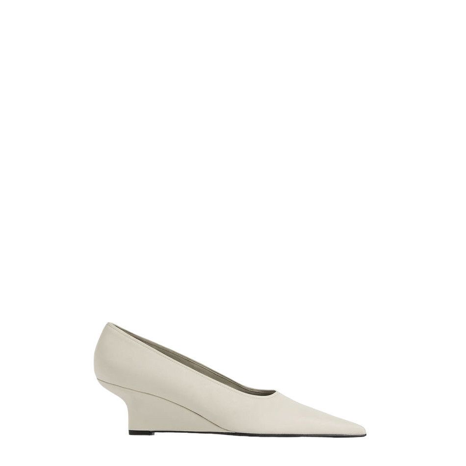 TOTEME Sharp White Wedge 60mm Pumps New (Women's size:9;)