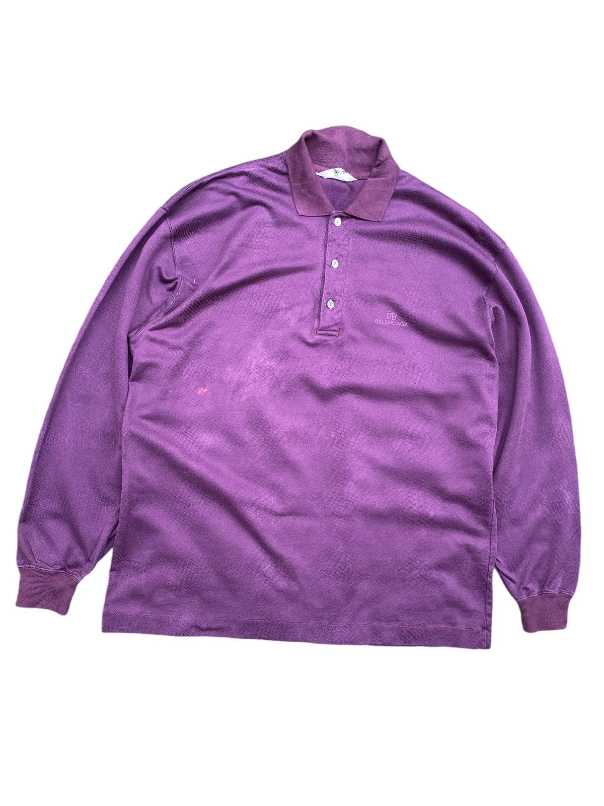 Balenciaga × Vintage BALENCIAGA LOGO L/S VINTAGE NICE DESIGNER Size US L / EU 52-54 / 3 - 11 Thumbnail