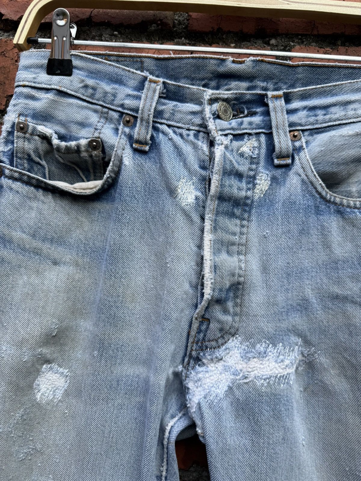 Levi's Vintage Clothing W29x33 Vintage levi’s 501 redline repaired 80s made in USA Size US 29 - 4 Thumbnail