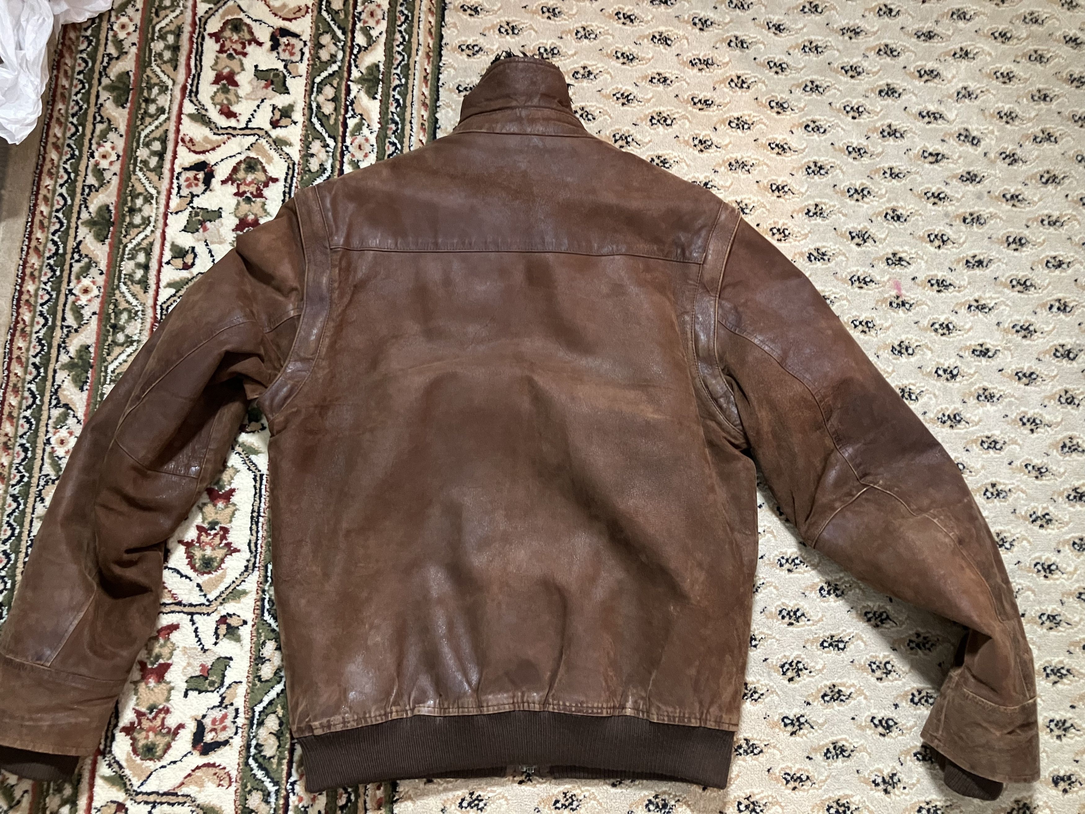 Calvin Klein × Leather × Vintage Vintage CK Calvin Klein Jeans Leather Jacket Brown Size US XL / EU 56 / 4 - 4 Thumbnail