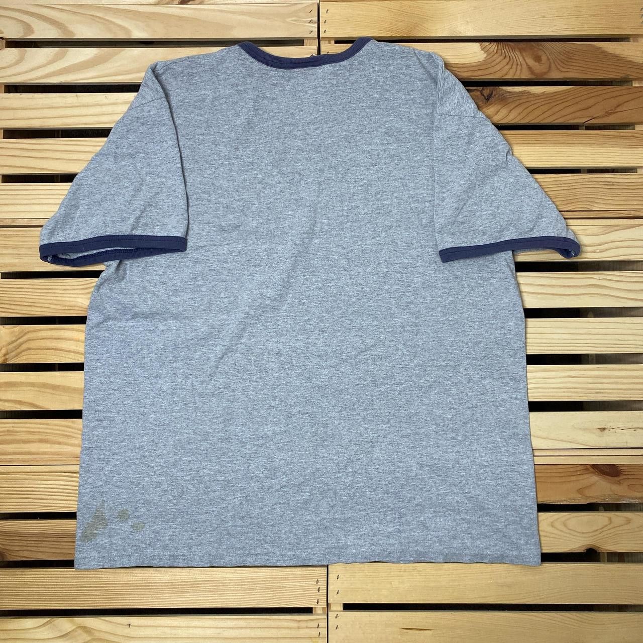 Nike Vintage Nike Gray Embroidered Ringer Tee Size Large Size US L / EU 52-54 / 3 - 2 Thumbnail