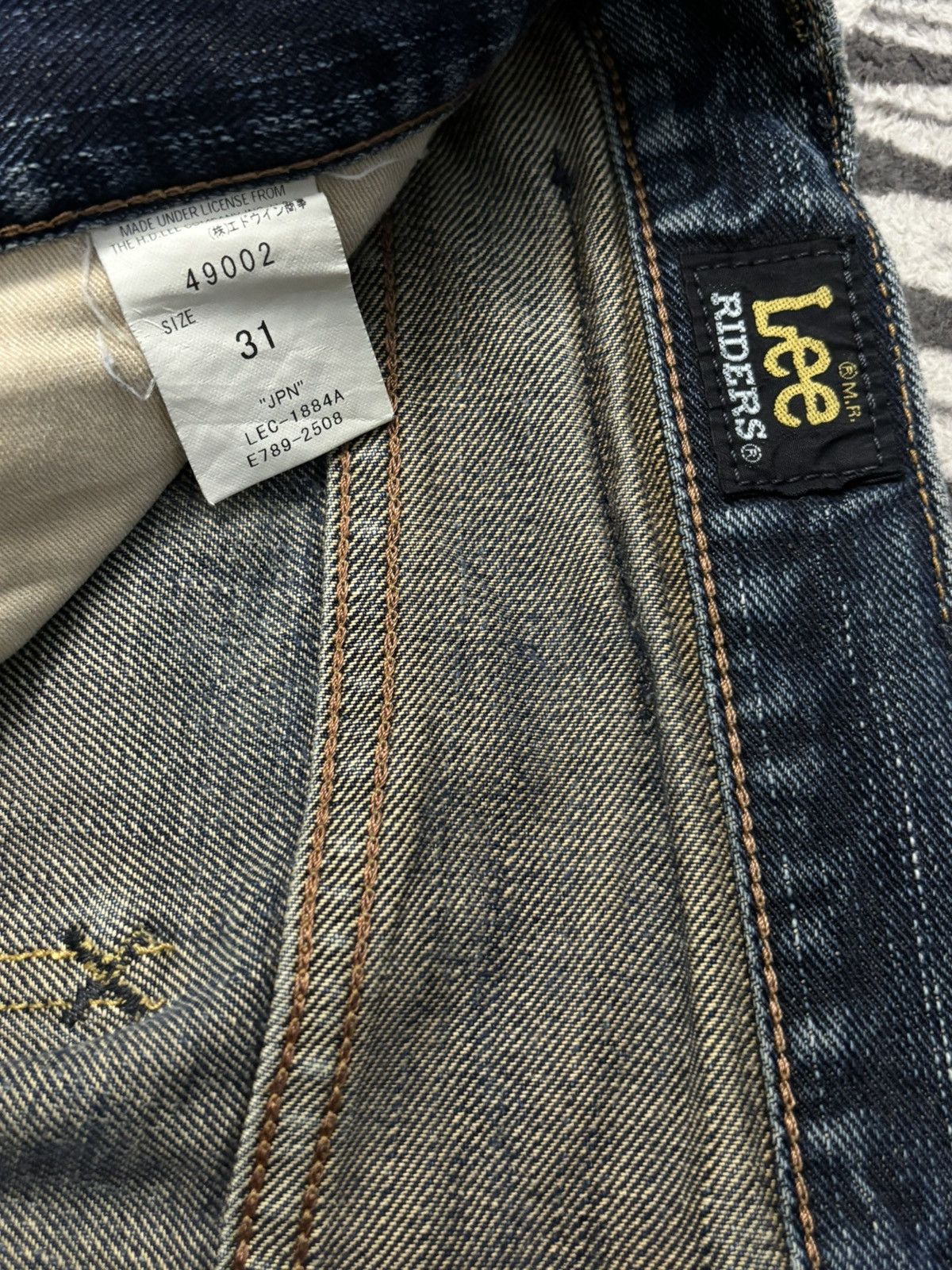 Lee Vintage Lee Riders Japan Faded Whiskers Clawmark Jeans Size US 32 / EU 48 - 17 Thumbnail