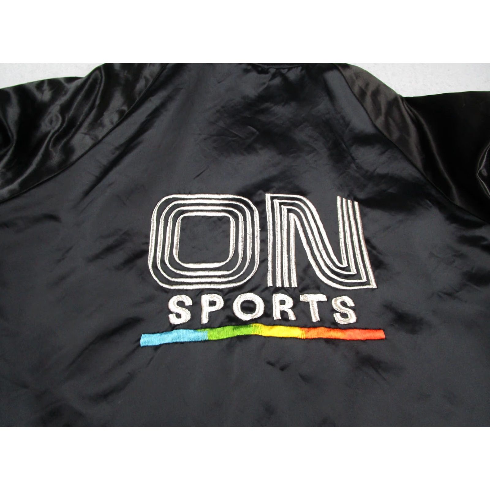 Vintage VINTAGE Fad Times Bomber Jacket Mens Large Black Satin Embroidered Retro Sports 80s 90s Size US L / EU 52-54 / 3 - 7 Thumbnail