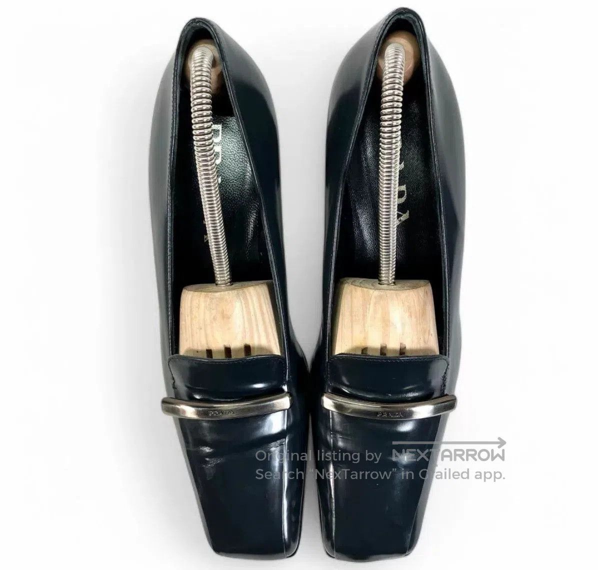Prada Prada Leather High Heels Gray. Size US 4 / IT 34 - 5 Thumbnail