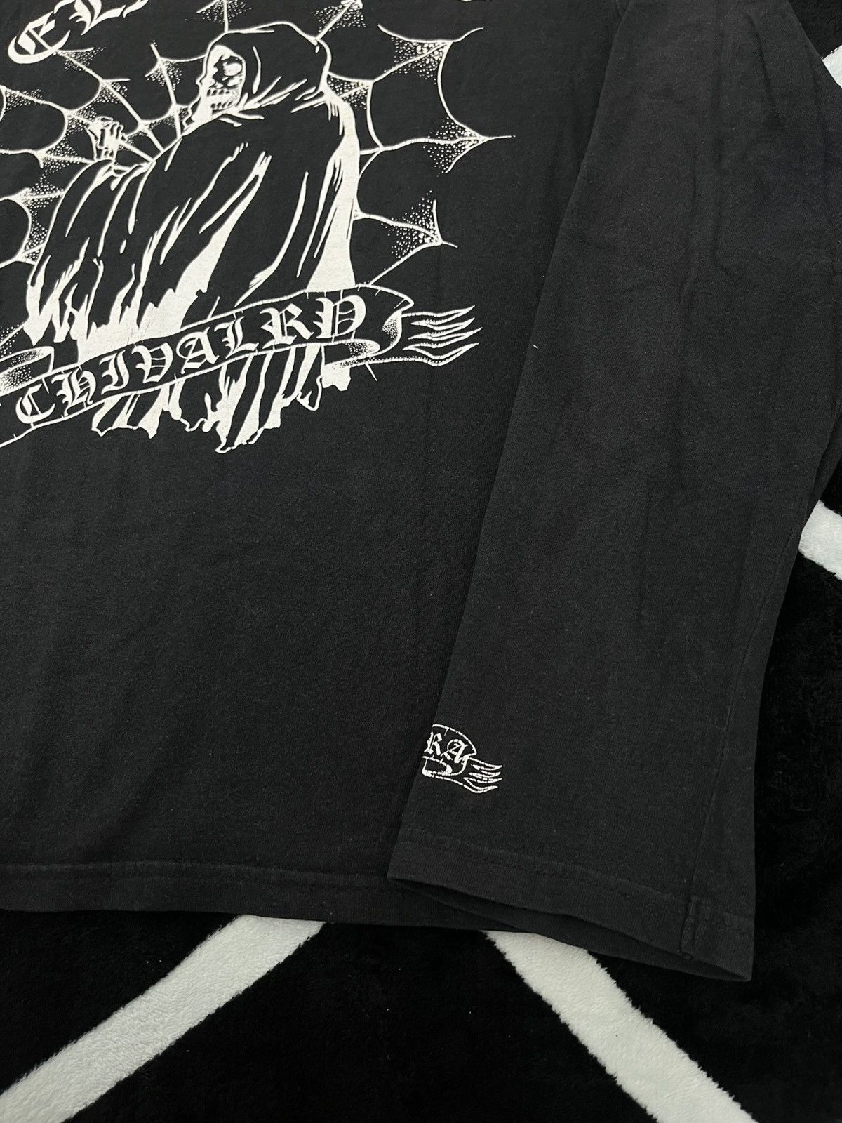 Affliction Gimmick Craze Japan Grommet Eyelet Layered Grunge Tee Size US M / EU 48-50 / 2 - 4 Thumbnail