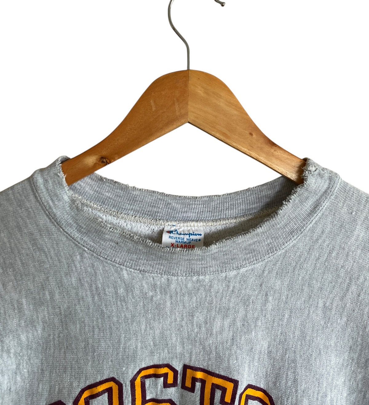 Champion Vtg Champion Reverse Weave Boston College Sweatshirt 1980s Size US XL / EU 56 / 4 - 4 Thumbnail