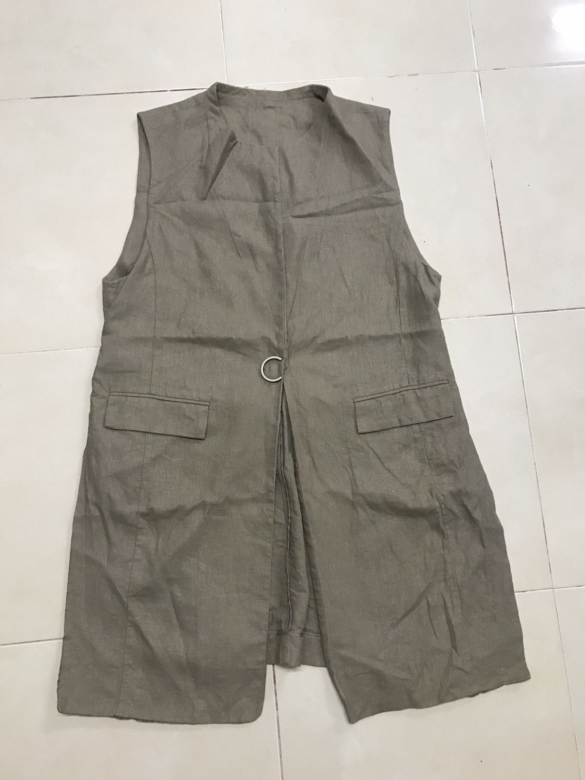 Designer × Japanese Brand CHARABIA PARIS LINEN SLEEVELESS JACKET Size S / US 4 / IT 40 - 1 Thumbnail