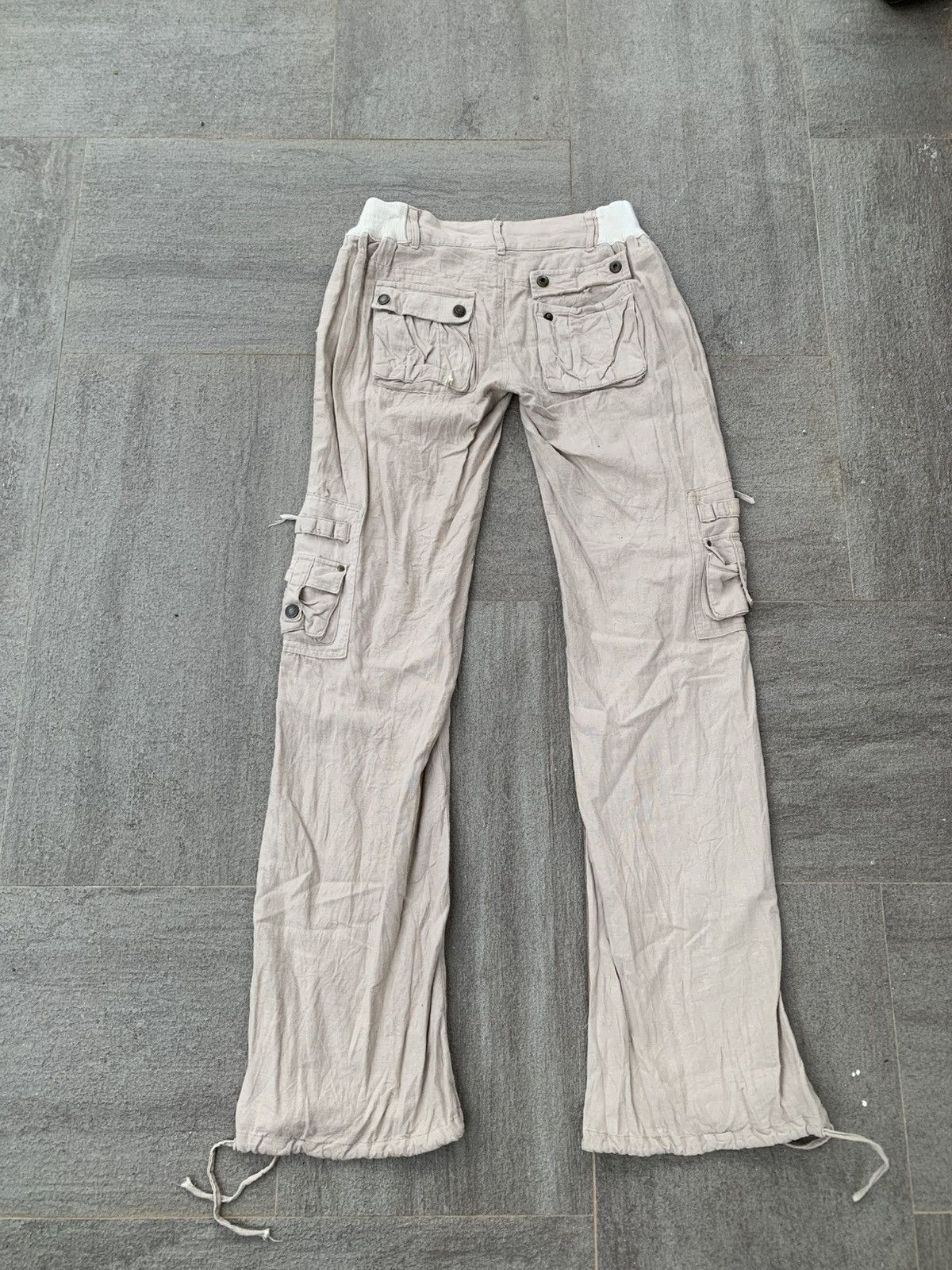 Other Private Beach Linen Drawstring Pants Size 28" / US 6 / IT 42 - 3 Thumbnail