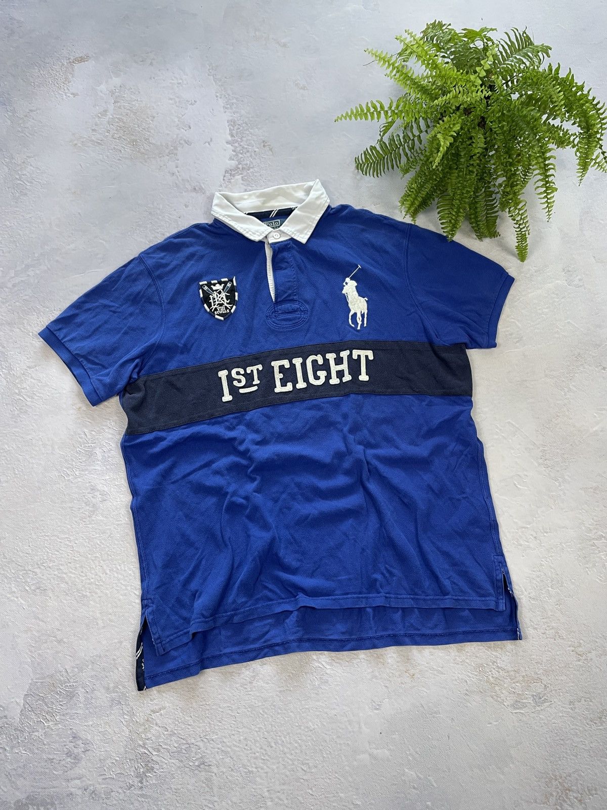 Polo Ralph Lauren × Vintage Chief Keef Polo Ralph Lauren Italia Vintage Shirt Drill Size US XXL / EU 58 / 5 - 2 Thumbnail