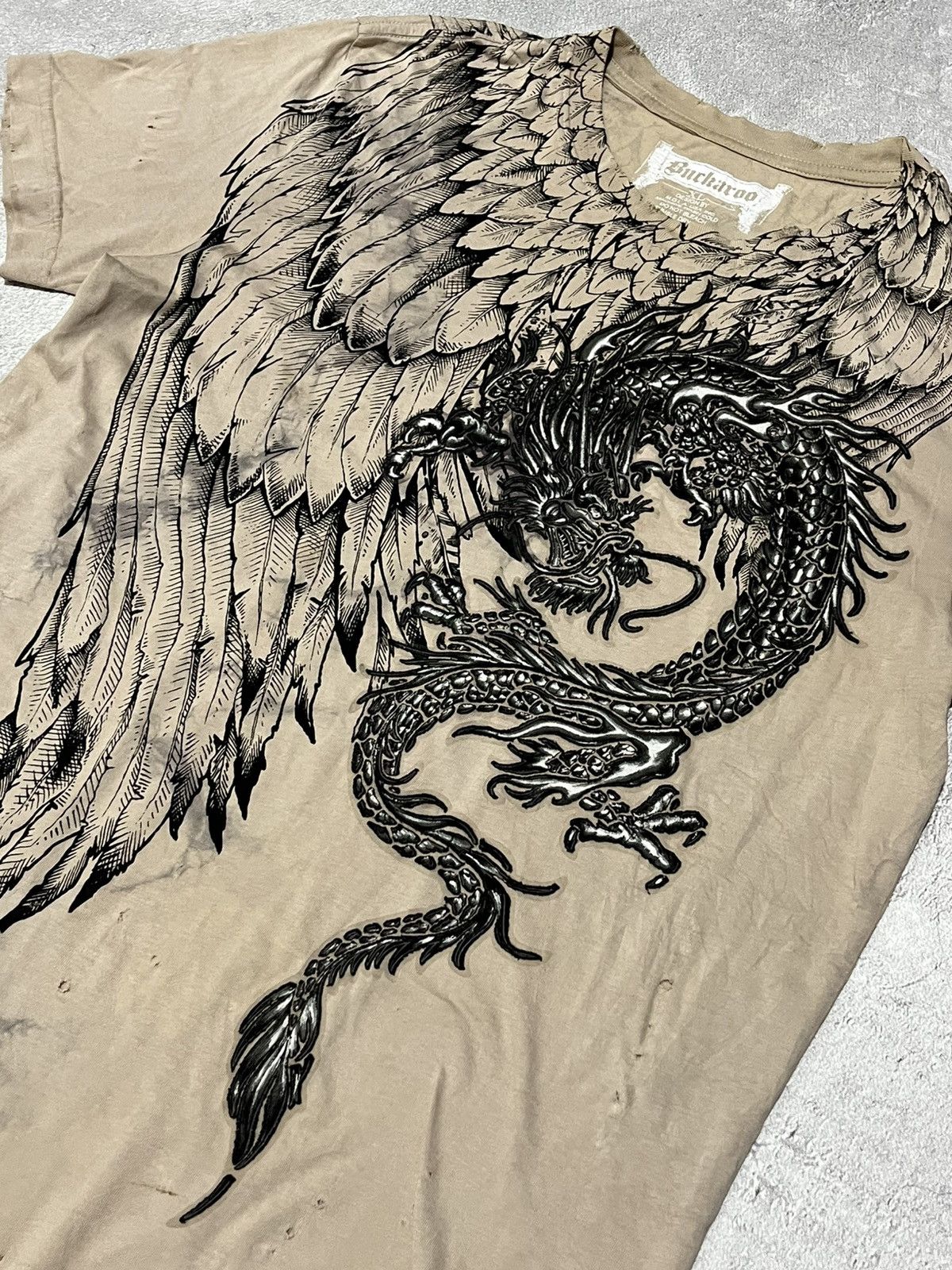 Japanese Brand Buckaroo Distressed Y2k Dragon Size US L / EU 52-54 / 3 - 2 Thumbnail