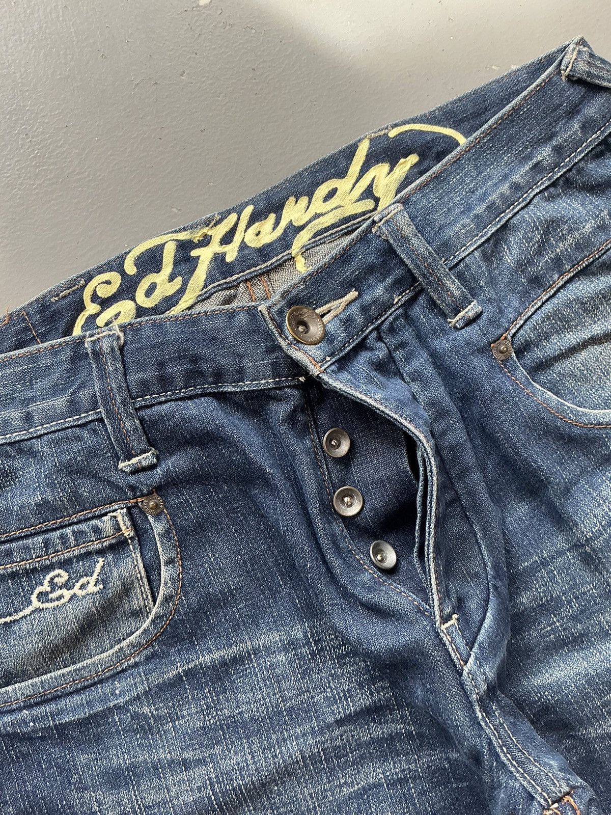 Ed Hardy × Vintage Vintage Edhardy big pocket denim Size US 32 / EU 48 - 6 Thumbnail