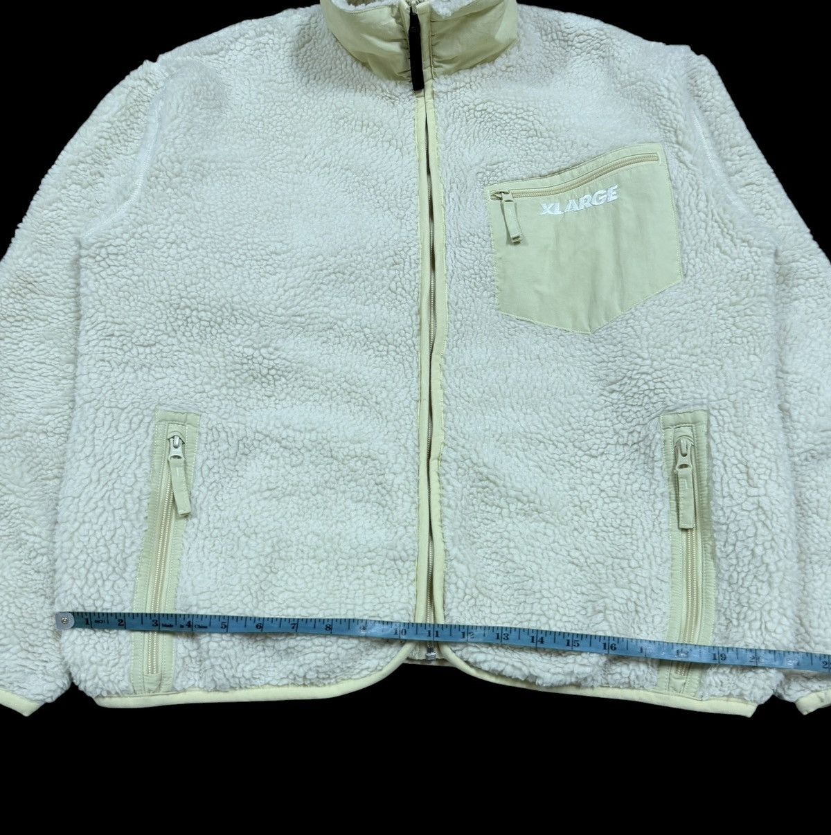 Xlarge Xlarge Deep Pile Sherpa Boa Jacket Big Logo Embossed Fleece Size US L / EU 52-54 / 3 - 21 Thumbnail