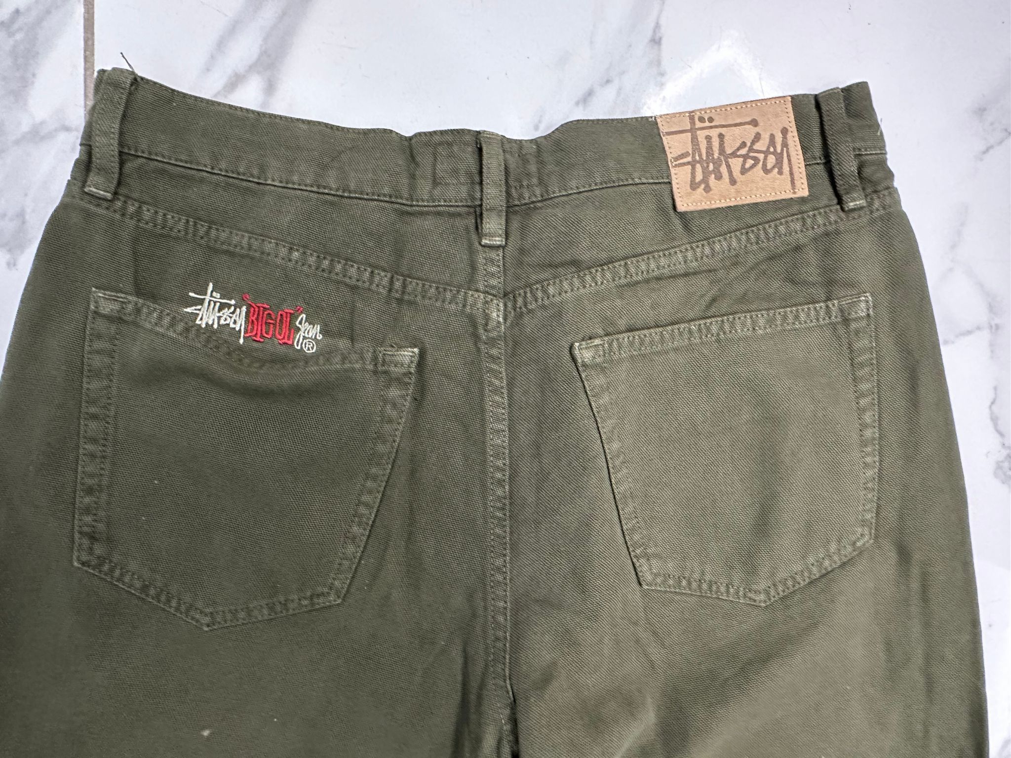 Stussy Stussy Big Ol Jean Size 28 Olive Drab Size US 28 / EU 44 - 2 Thumbnail