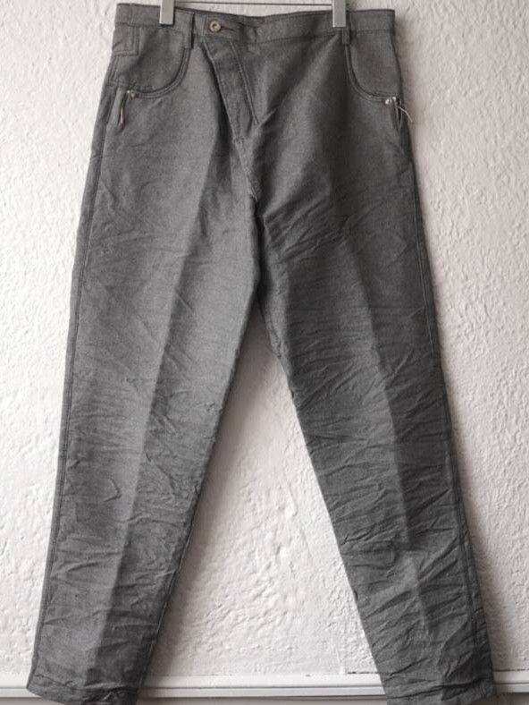Taichi Murakami taichimurakami gray hemp cotton displacement jean sz7 $1500 Size US 32 / EU 48 - 1 Thumbnail