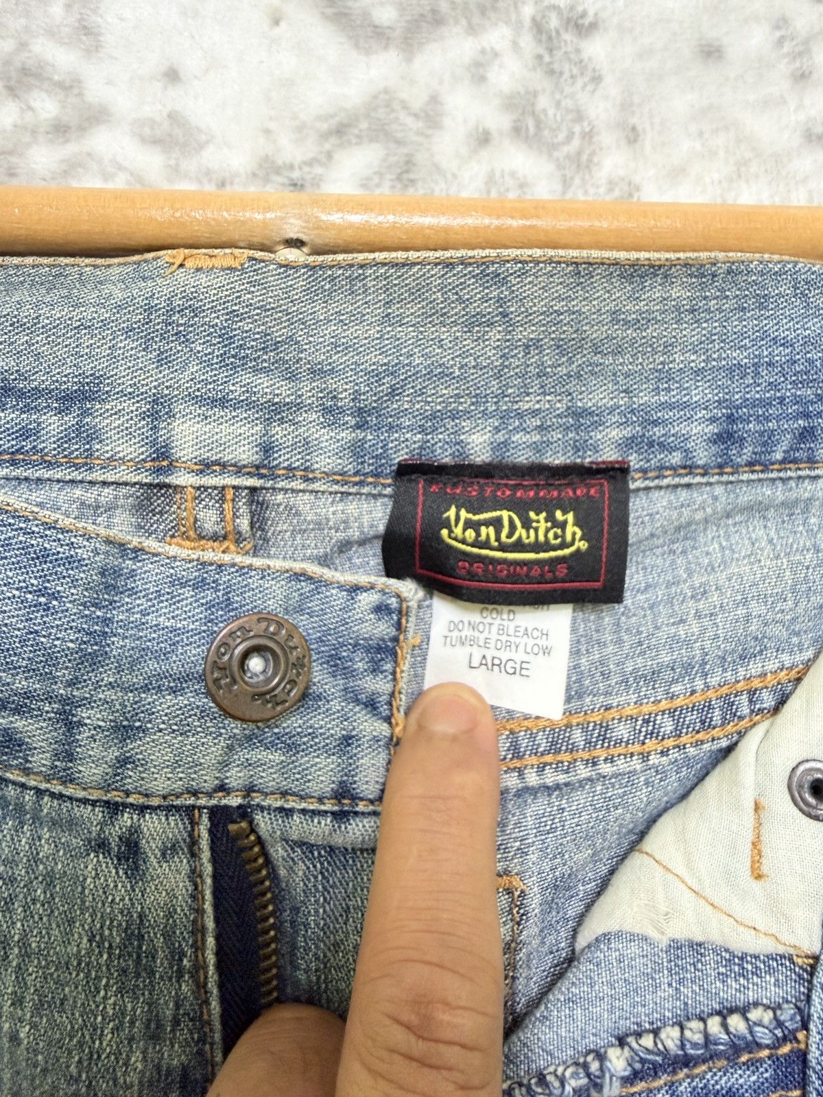 Von Dutch Von Dutch Flared Jeans Low Rise Bell Bottom Archive Denim Size US 30 / EU 46 - 9 Thumbnail