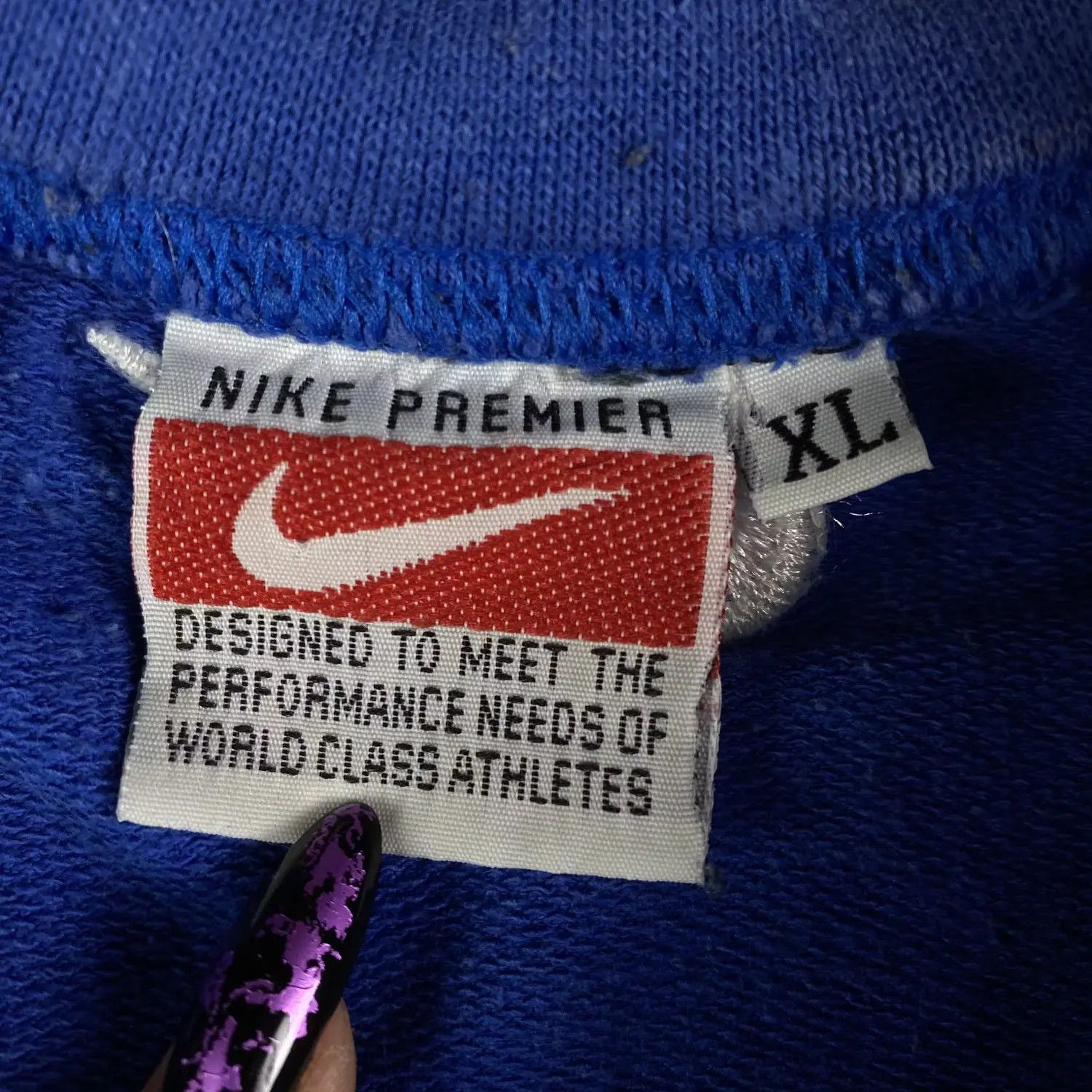 Nike × Vintage Mens Vintage T Shirt Nike Premier Big Logo Size XL Size US XL / EU 56 / 4 - 5 Thumbnail