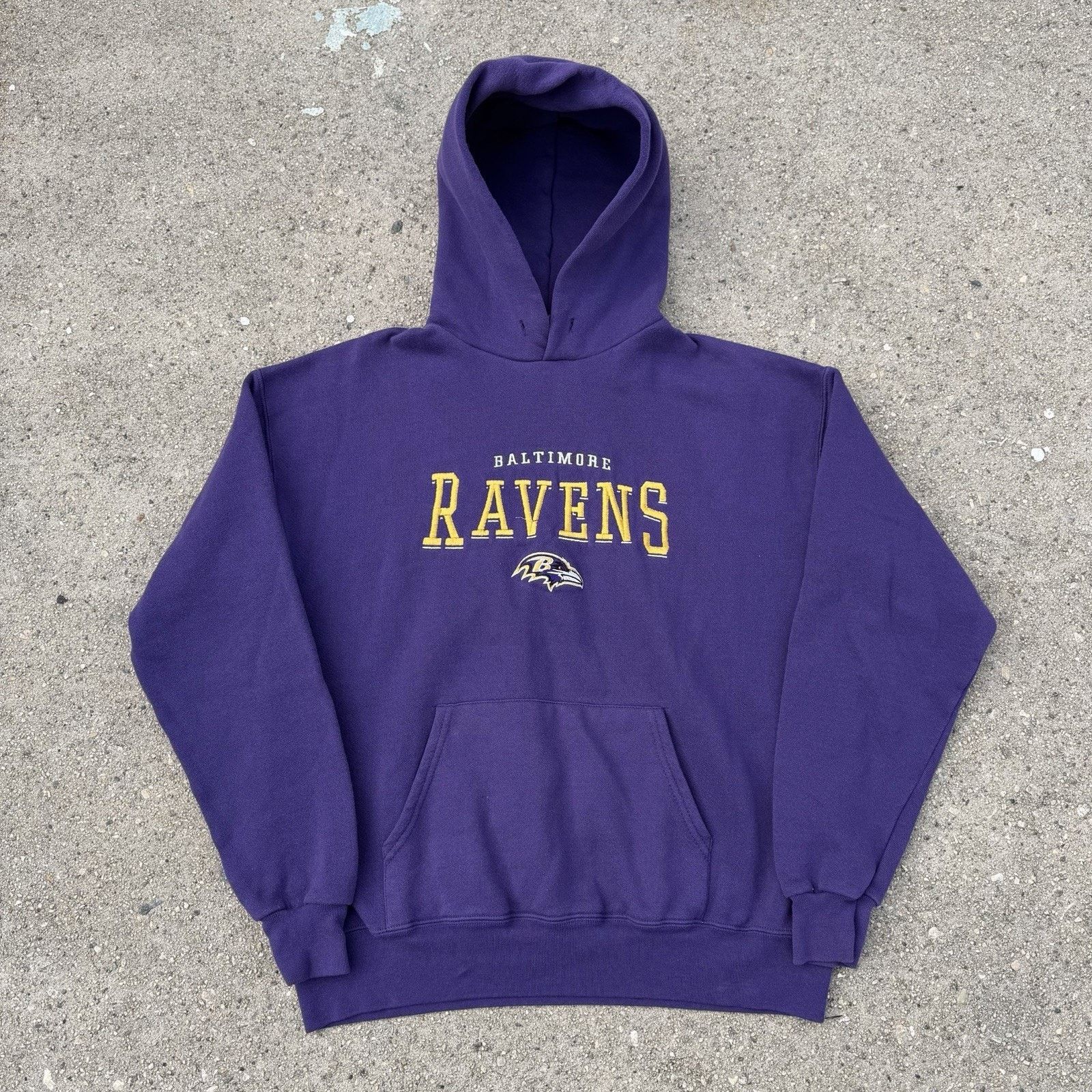 NFL × Salem Sportswear × Vintage Vintage Lee Sport Baltimore Ravens Purple Hoodie fits M/L Size US L / EU 52-54 / 3 - 2 Thumbnail
