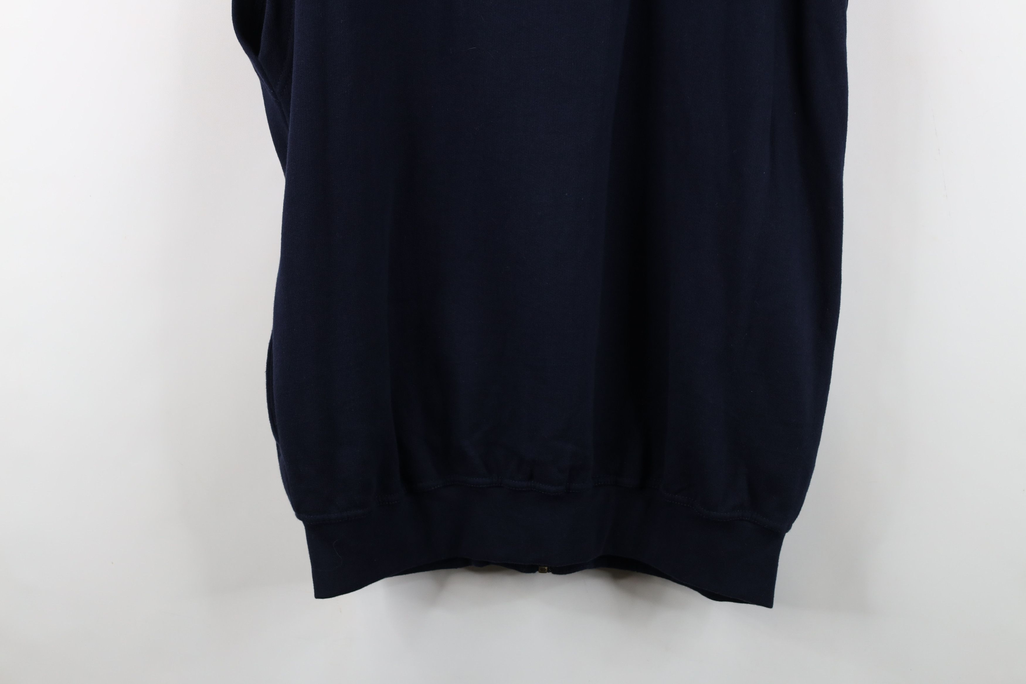 Dickies Vintage 90s Dickies Spell Sleeveless Hoodie Sweatshirt Blue Size US L / EU 52-54 / 3 - 13 Thumbnail
