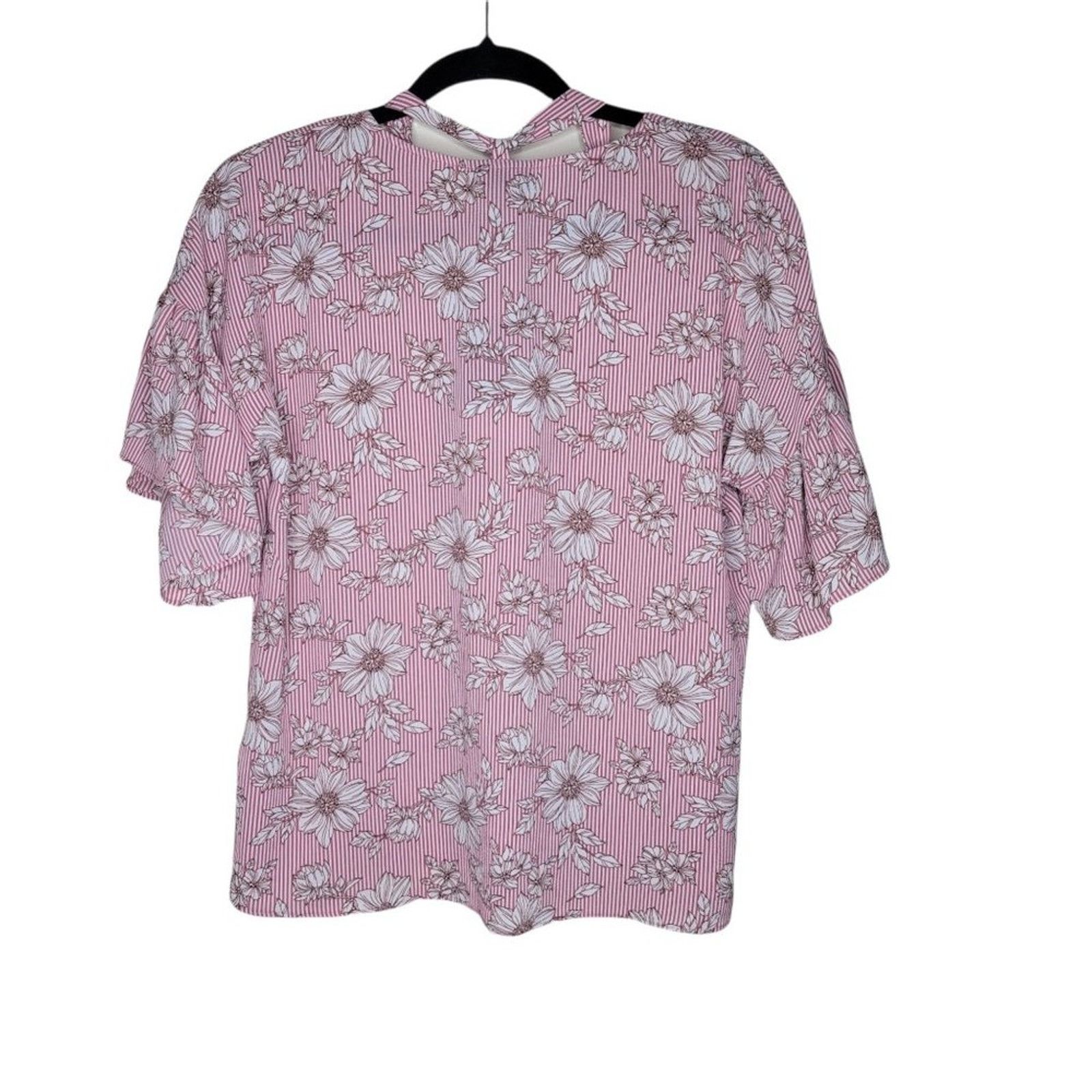 Other B Collection By Bobeau Pink Floral Striped Criss Cross Small Size S / US 4 / IT 40 - 4 Thumbnail