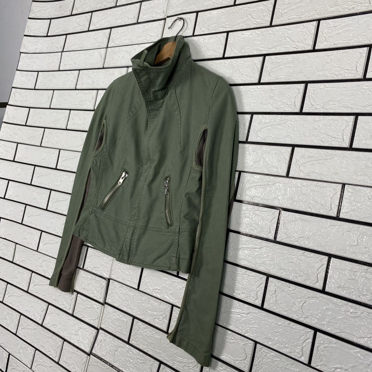 Japanese Brand 📌Vintage Cropped Biker Jacket Parachute Military Style Size M / US 6-8 / IT 42-44 - 3 Thumbnail