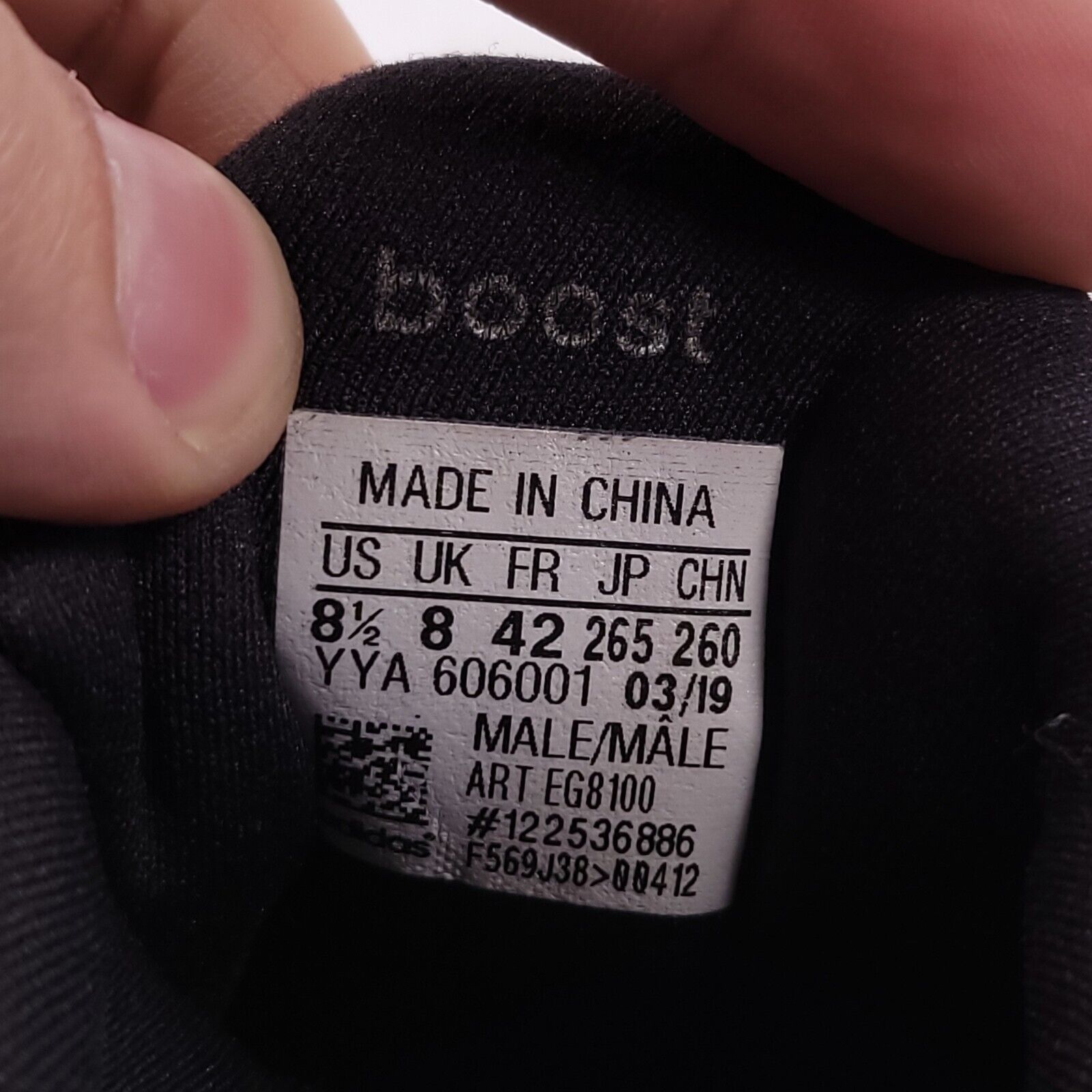 Adidas Adidas Ultraboost 2.0 Athletic Shoe Mens Size 8.5 EG8100 Size US 8.5 / EU 41-42 - 10 Thumbnail