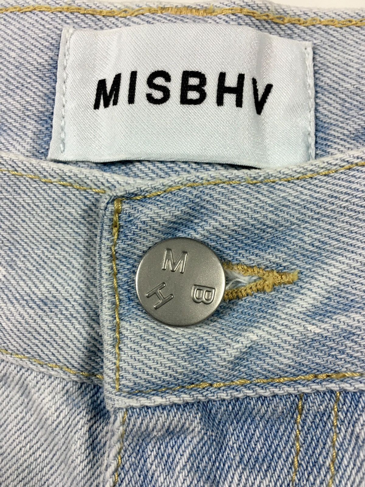 Misbhv × Vintage trousers MISBHV Painted Distressed Denim y2k jeans pants Size US 30 / EU 46 - 6 Thumbnail