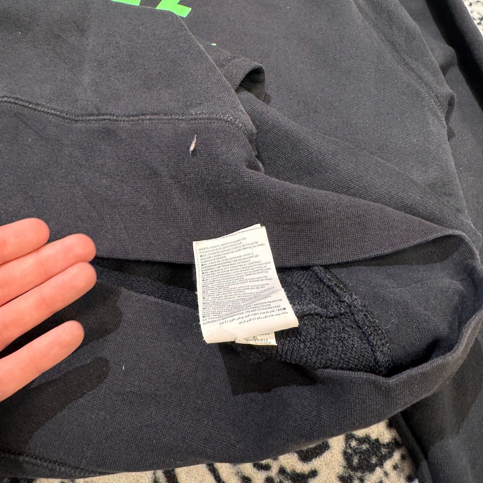 Nike × Vintage Nike Black Cotton Hoodie Size XL Y2k 90s Center Swoosh Size US XL / EU 56 / 4 - 13 Thumbnail