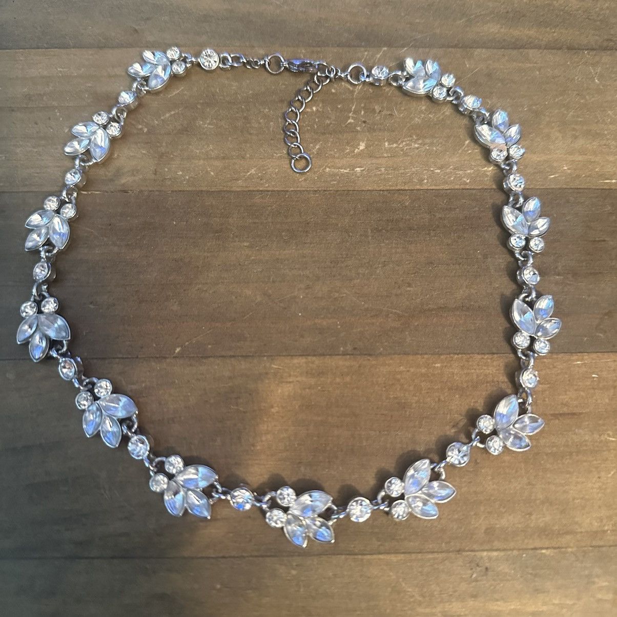 Other Rhinestone leaf link necklace Size ONE SIZE - 2 Thumbnail