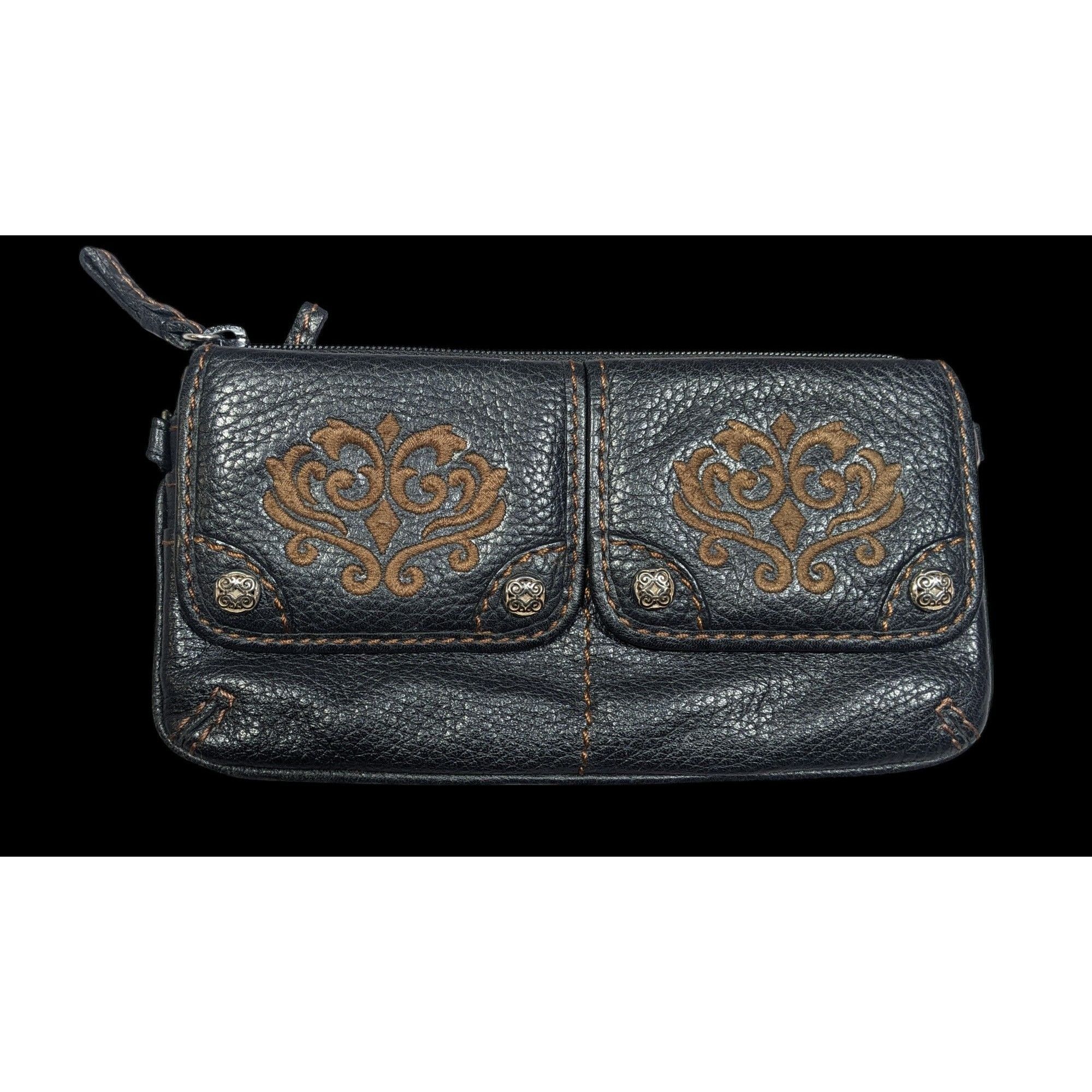 Brighton Vintage Brighton Embroidered Leather Wallet Size ONE SIZE - 1 Thumbnail