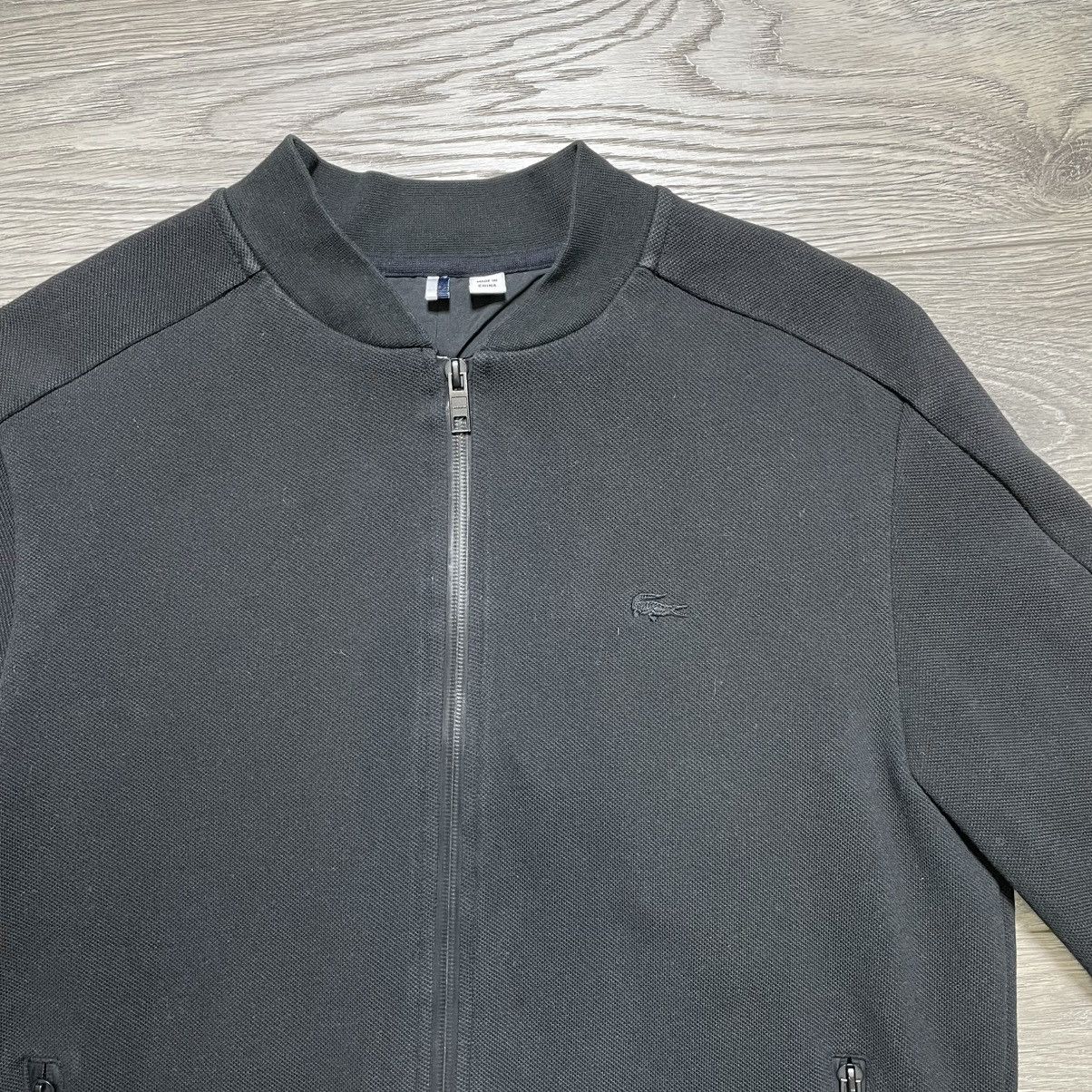 Lacoste Lacoste Black Neoprene Bomber Jacket Men Minimalist Techwear Size US M / EU 48-50 / 2 - 2 Thumbnail