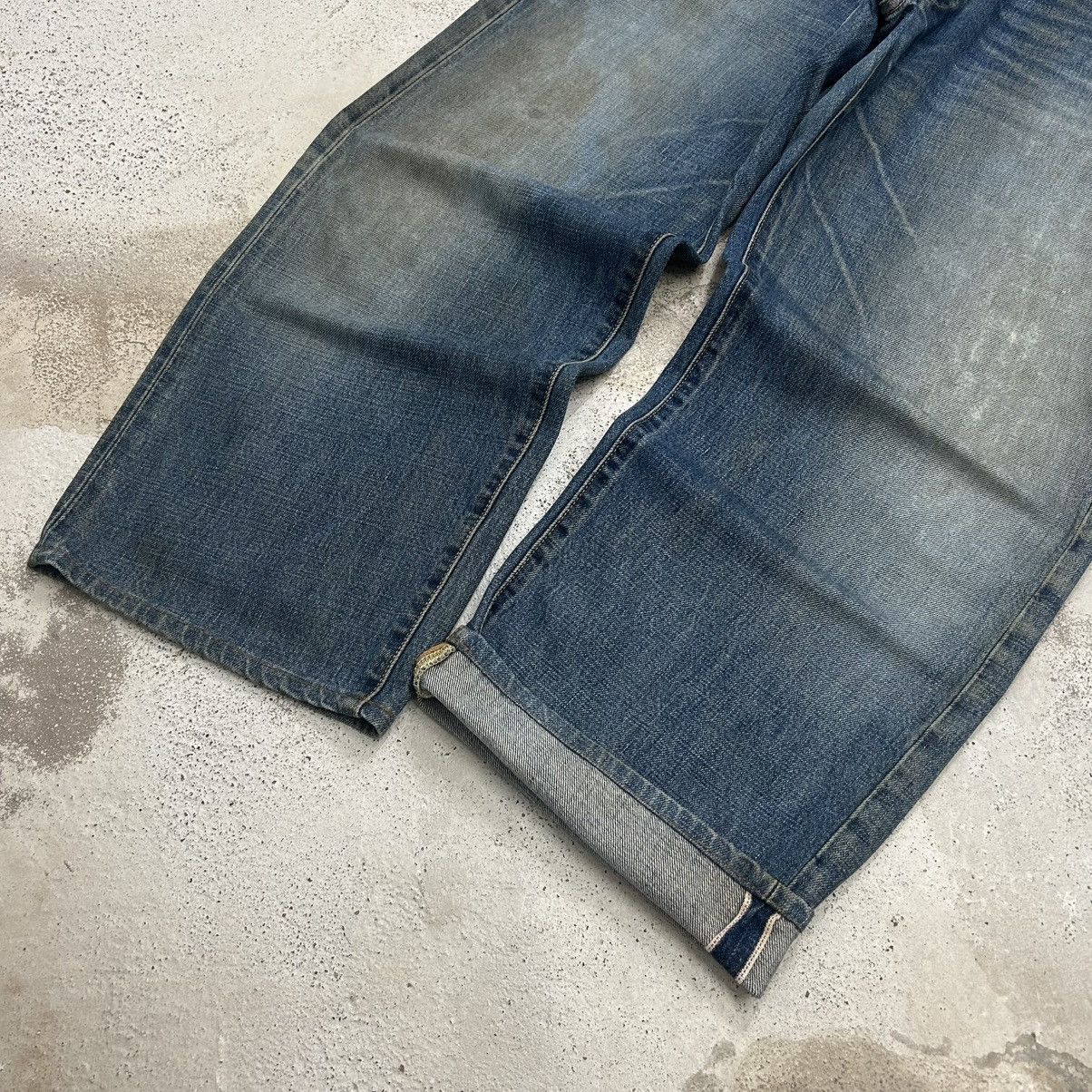 GOSTAR DE FUGA 80s Baggy Bobson Mudwash Selvedge Denim Size US 34 / EU 50 - 3 Thumbnail