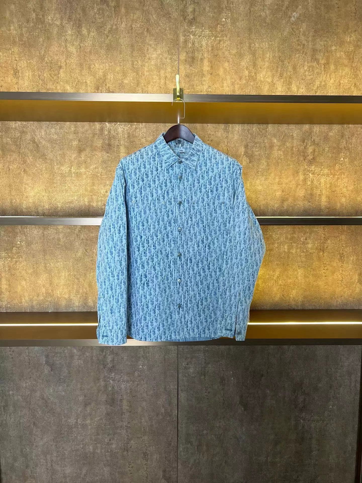 Dior Dior Oblique Jacquard All-over Print Shirt 41 Size US L / EU 52-54 / 3 - 1 Thumbnail
