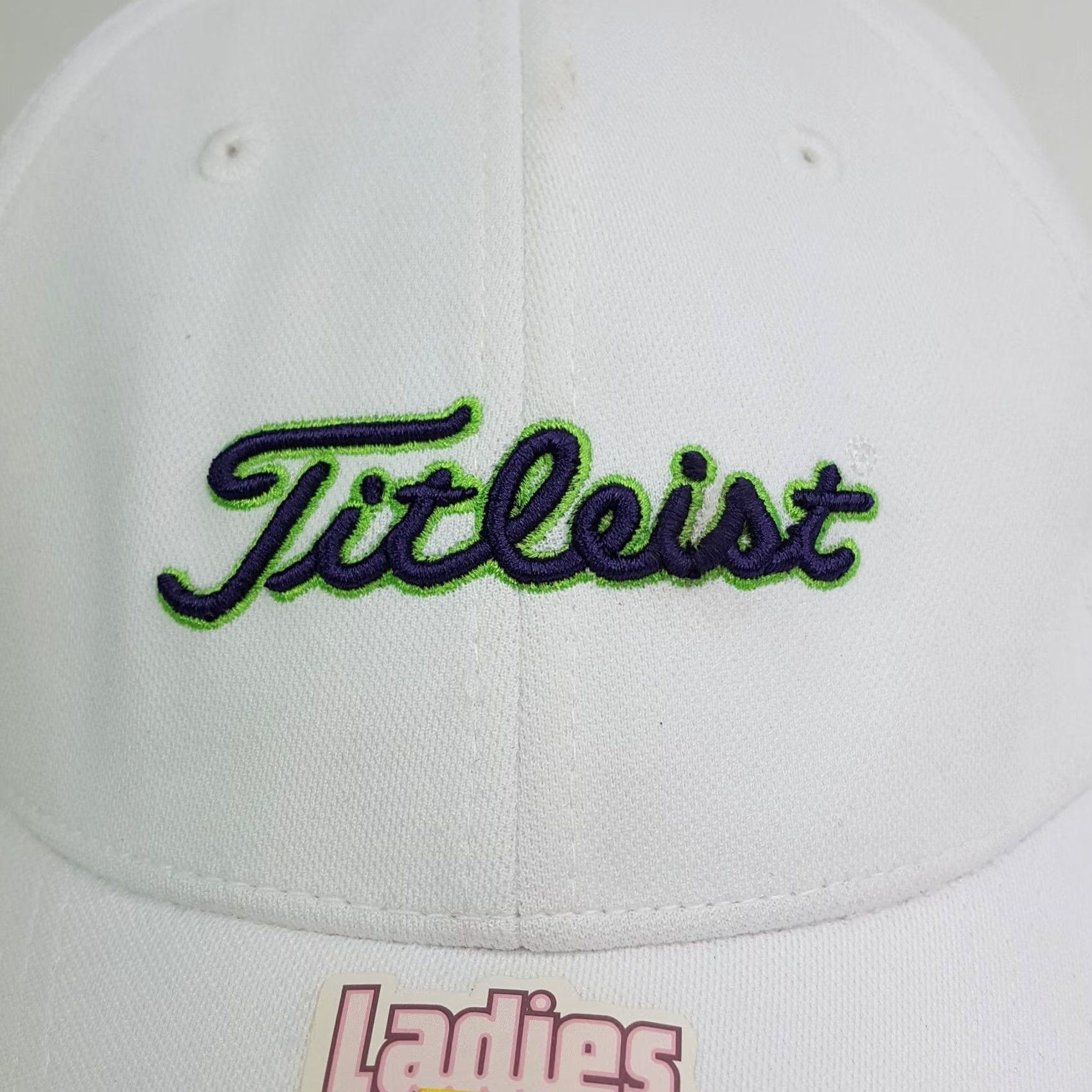 Titleist Titleist Women's White Twill Snapback Adjustable Golf Hat Baseball Cap PGA Size ONE SIZE - 4 Thumbnail