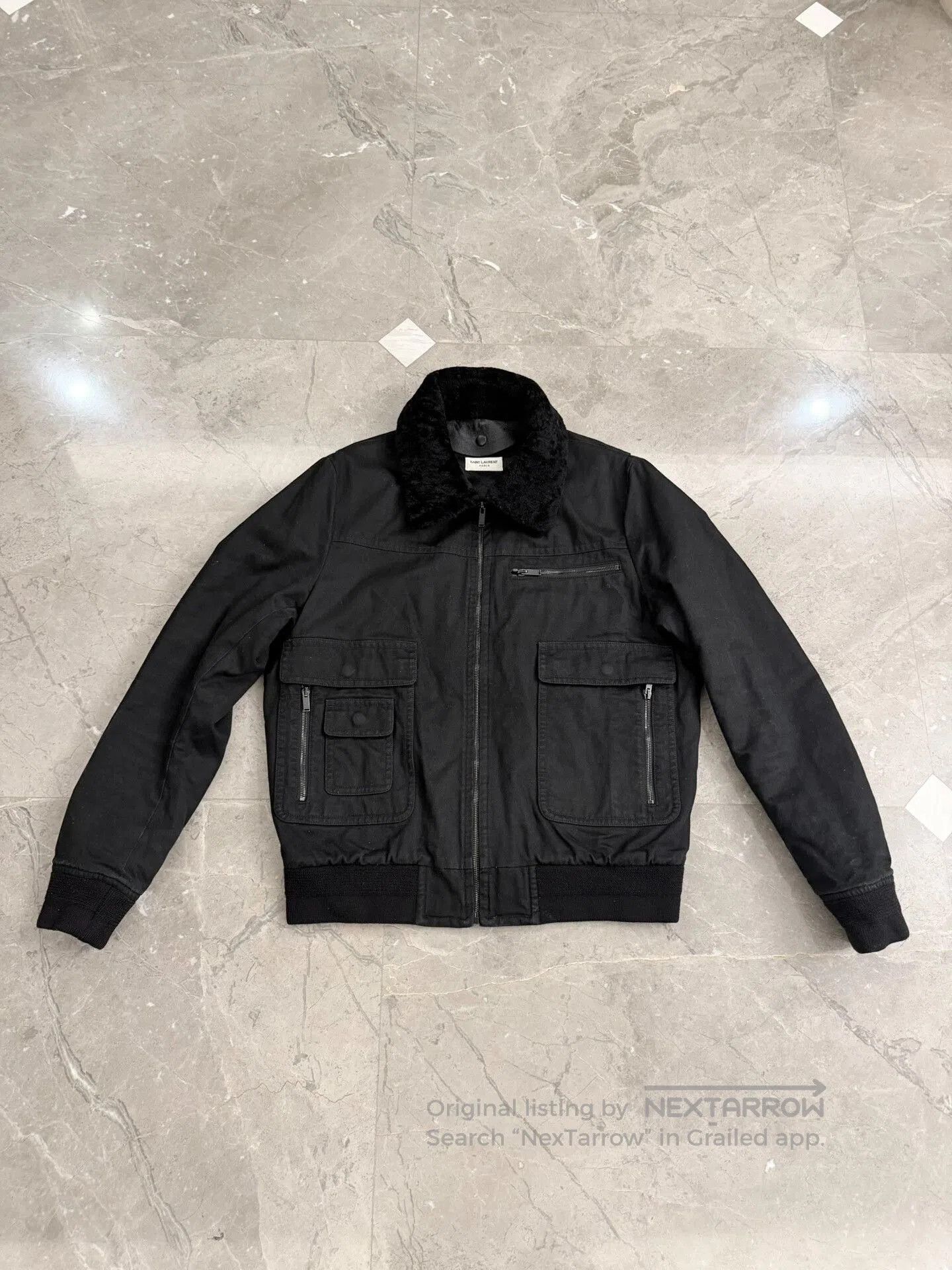 Saint Laurent Paris Saint Laurent Heavy Wool Collar Jacket. Size US L / EU 52-54 / 3 - 1 Thumbnail