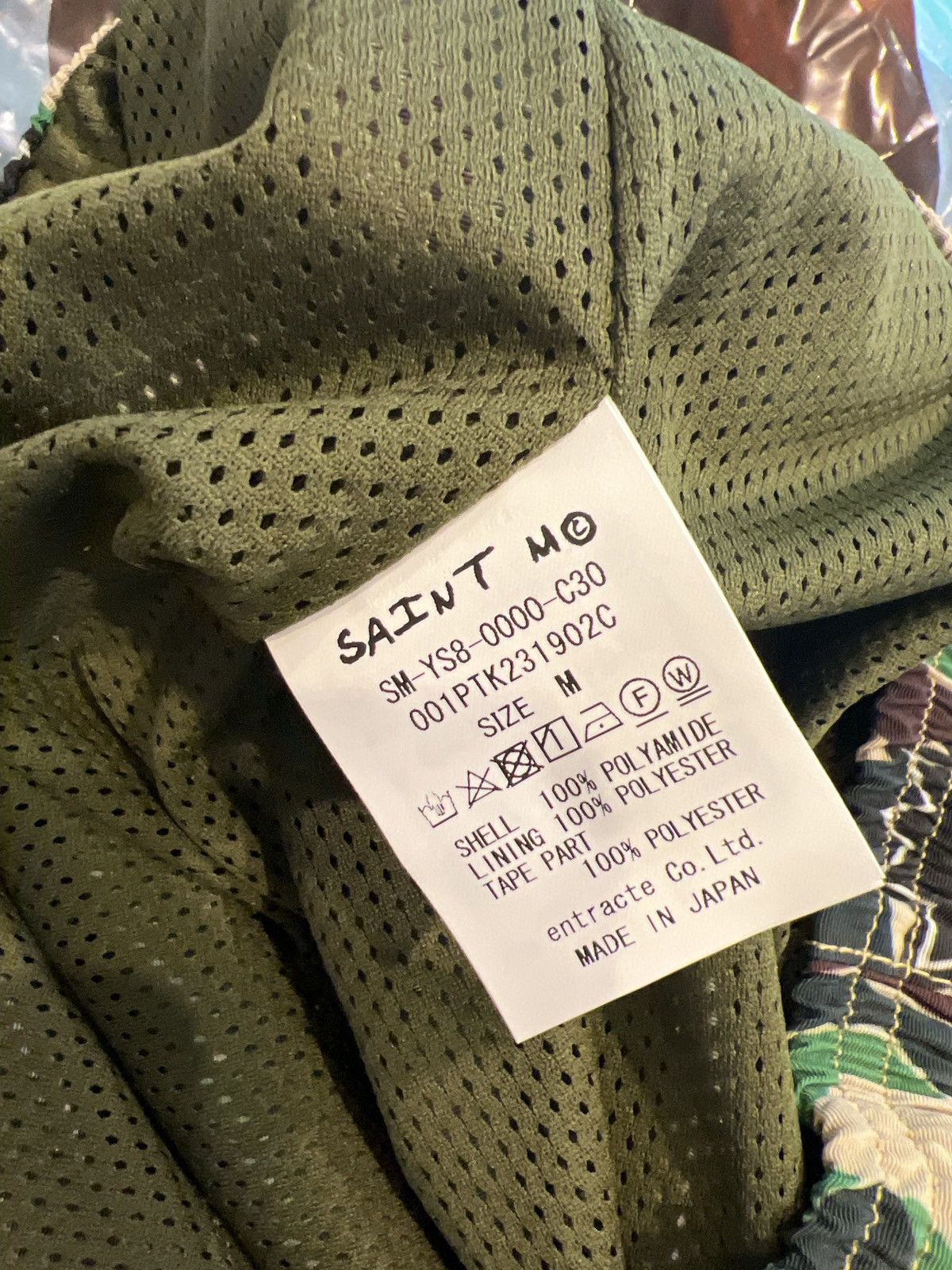 Bape × Saint Michael Bape x Saint Michael ABC Camo Track Pants Size US 33 - 4 Thumbnail