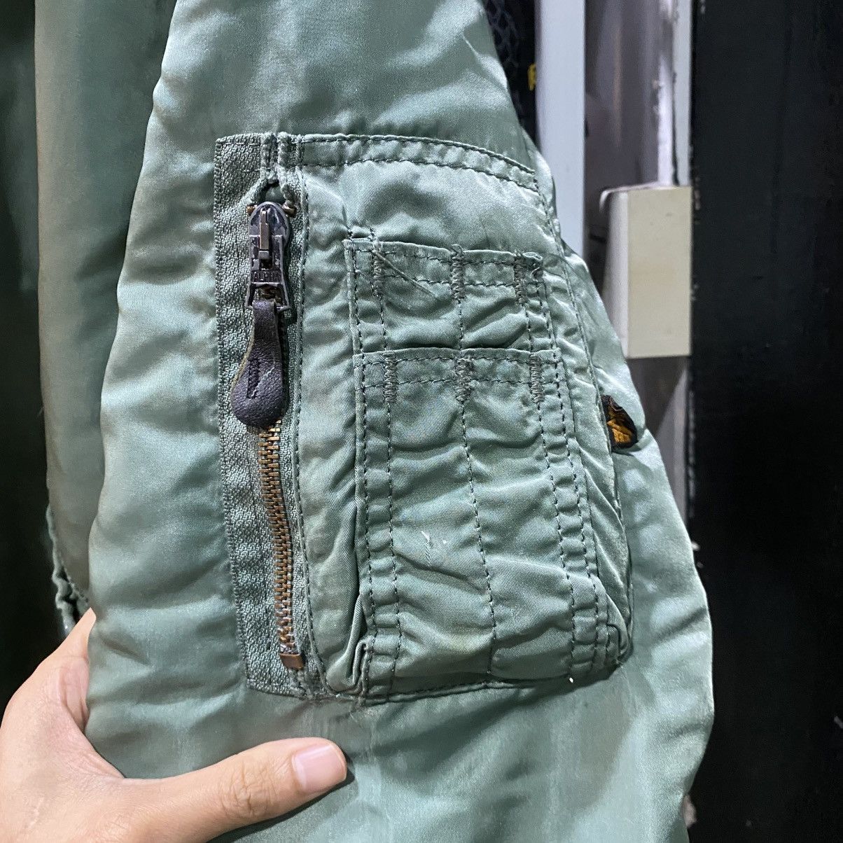 Alpha Industries × If Six Was Nine Vintage Alpha Industries B-15D Fur Hood Flight Bomber Jacket Size US XXL / EU 58 / 5 - 11 Thumbnail