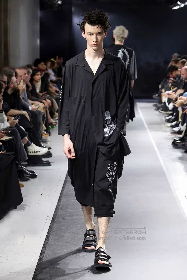 Yohji Yamamoto Yohji Yamamoto size 2 25SS Handwriting Blend Pants Size US 28 / EU 44 - 2 Thumbnail