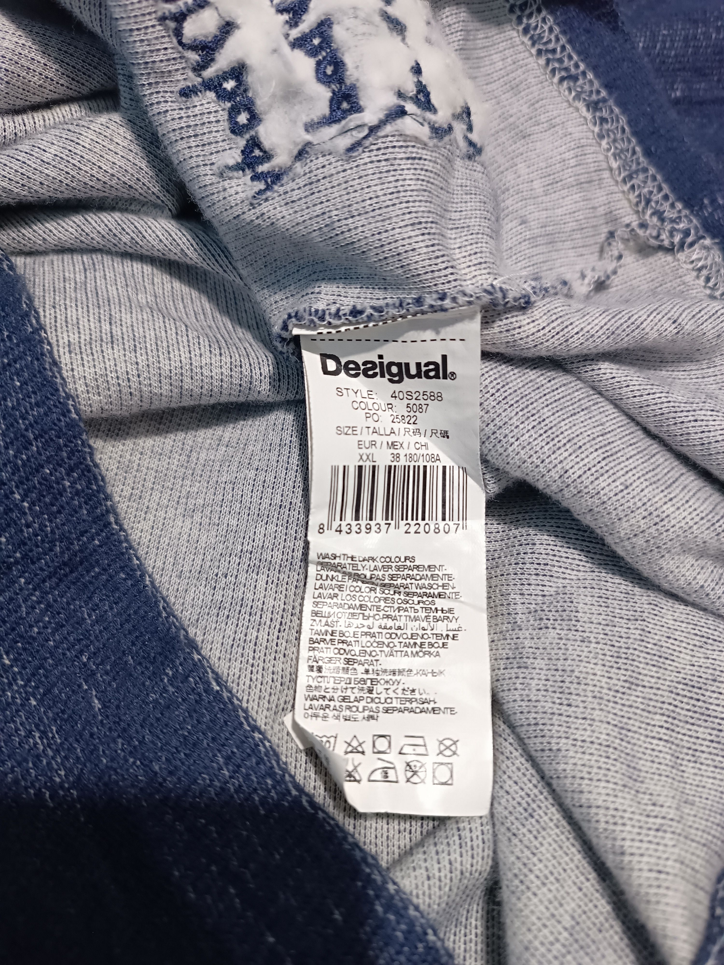 Desigual Vintage Desigual Collared Blue Long Sleeve Size US L / EU 52-54 / 3 - 6 Thumbnail