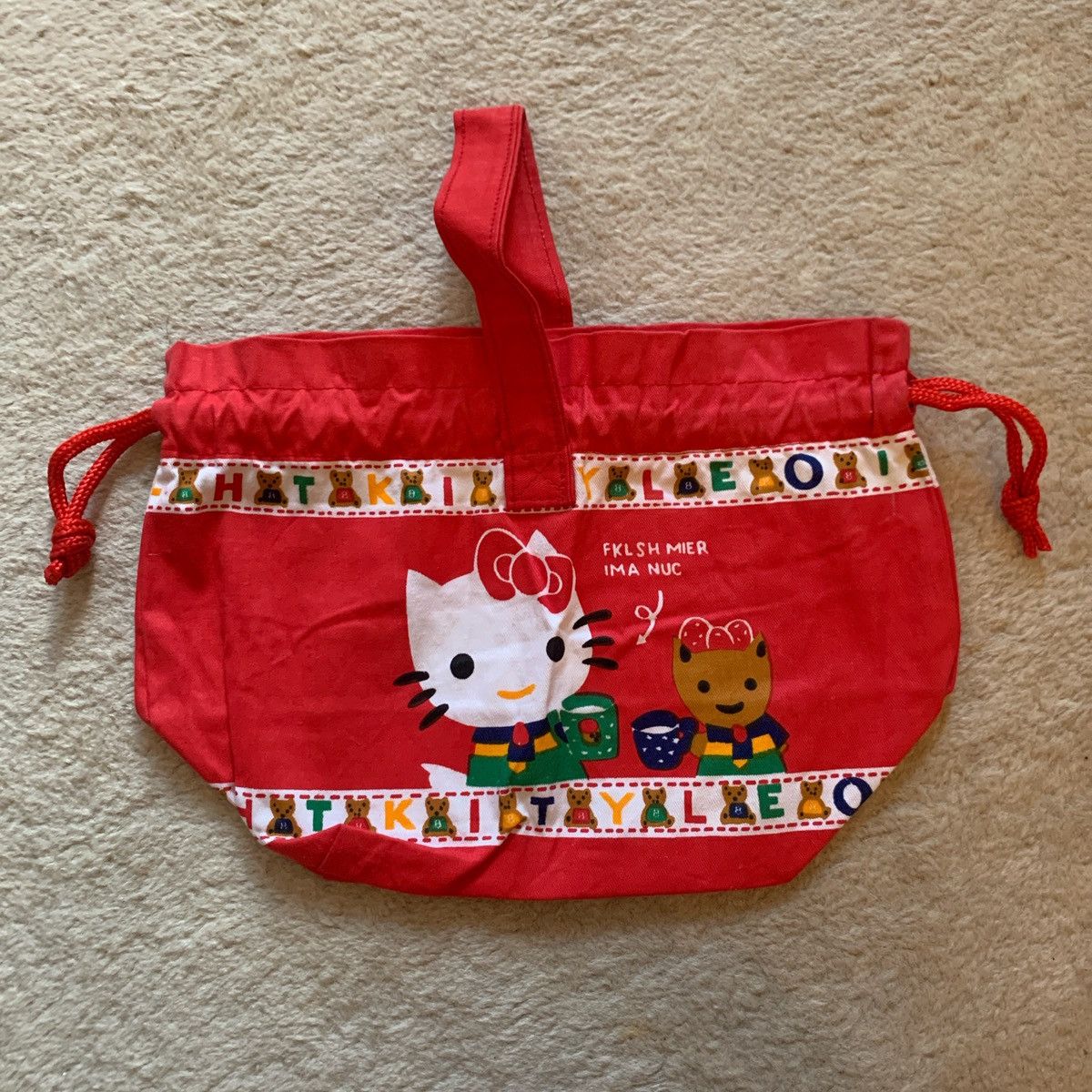 Vintage Vintage Thrifted Japanese Hello Kitty 90s Cotton Minibag Size ONE SIZE - 7 Thumbnail